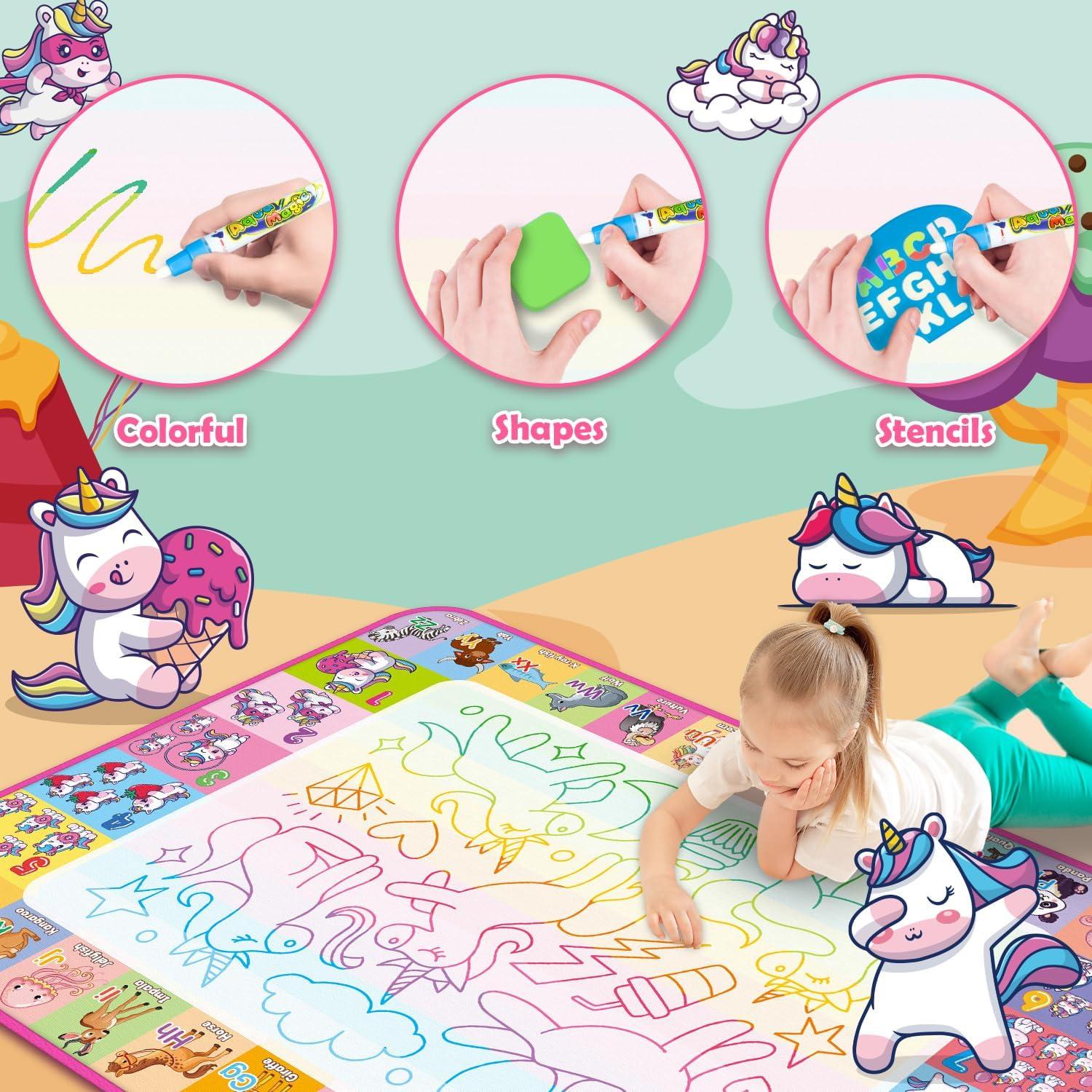 Alfombra de Dibujo Aqua Hollyhi 71.1x101.6cm para Niños