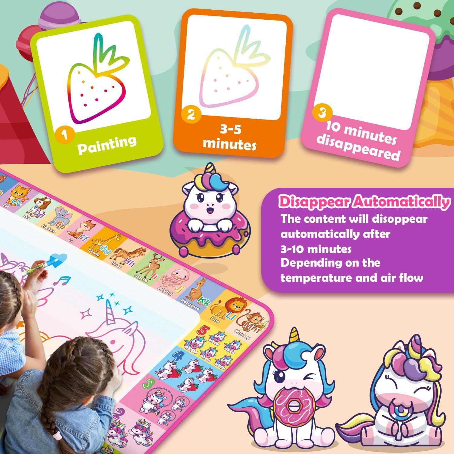 Alfombra de Dibujo Aqua Hollyhi 71.1x101.6cm para Niños