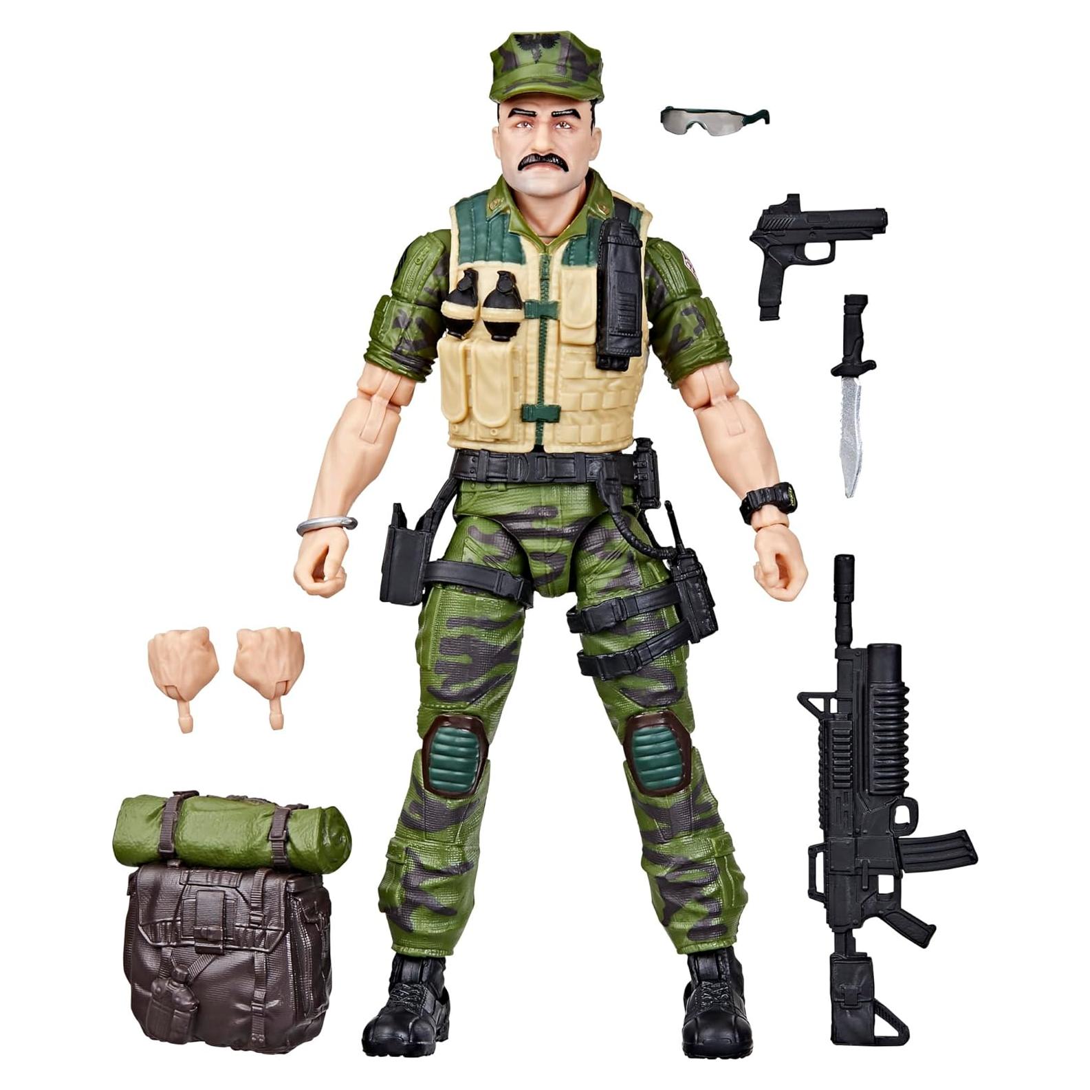 Figura de Acción G.I. Joe Leatherneck 15 cm con 8 Accesorios