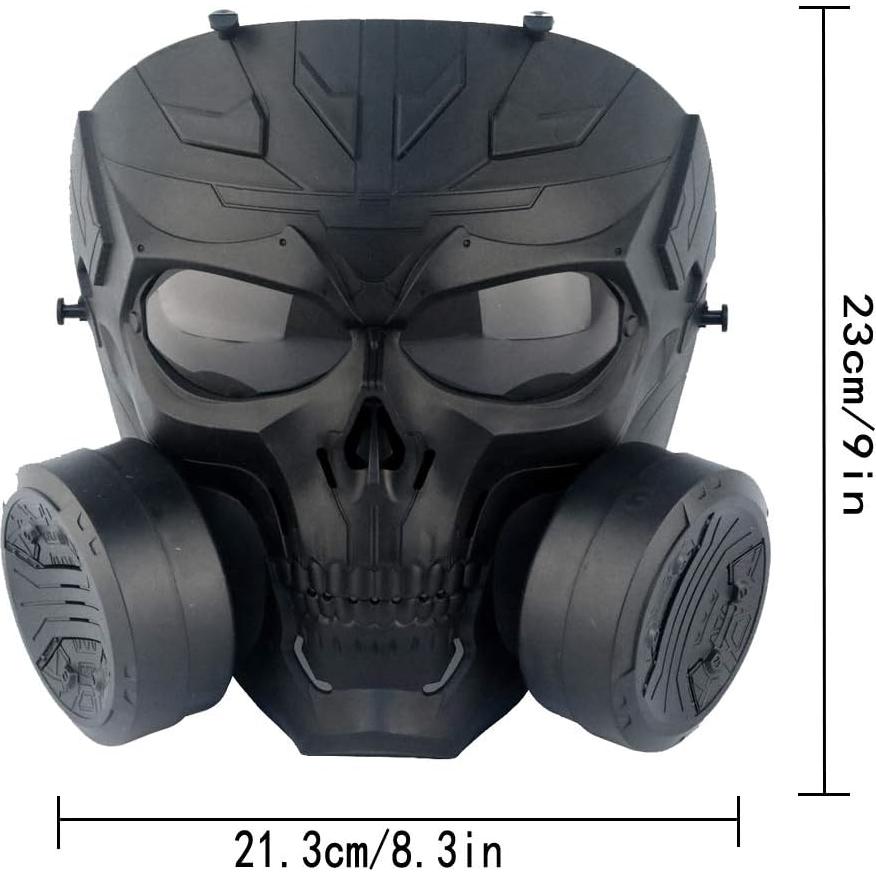 Máscara de Gas Táctica PuddingStation MM04-001 para Airsoft