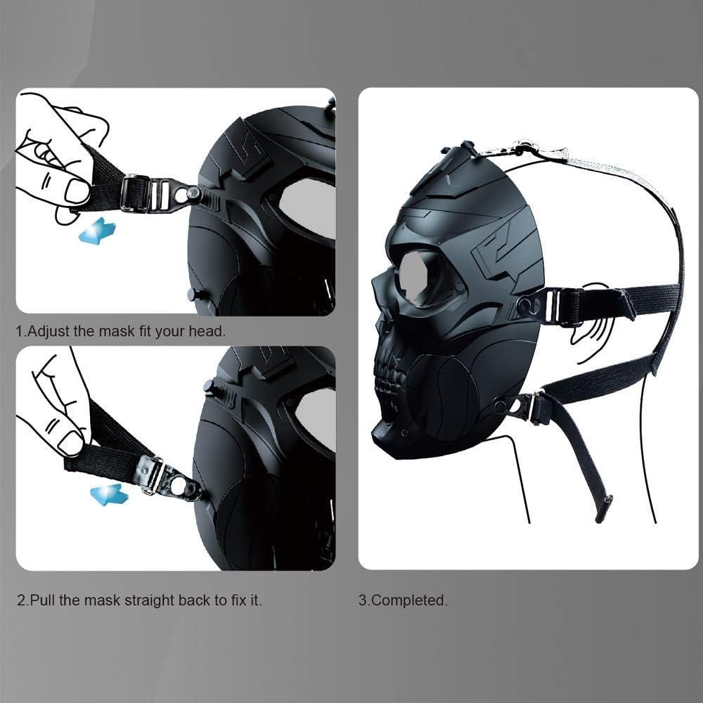 Máscara de Gas Táctica PuddingStation MM04-001 para Airsoft