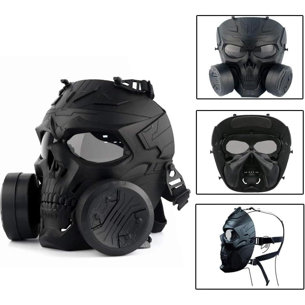 Máscara de Gas Táctica PuddingStation MM04-001 para Airsoft