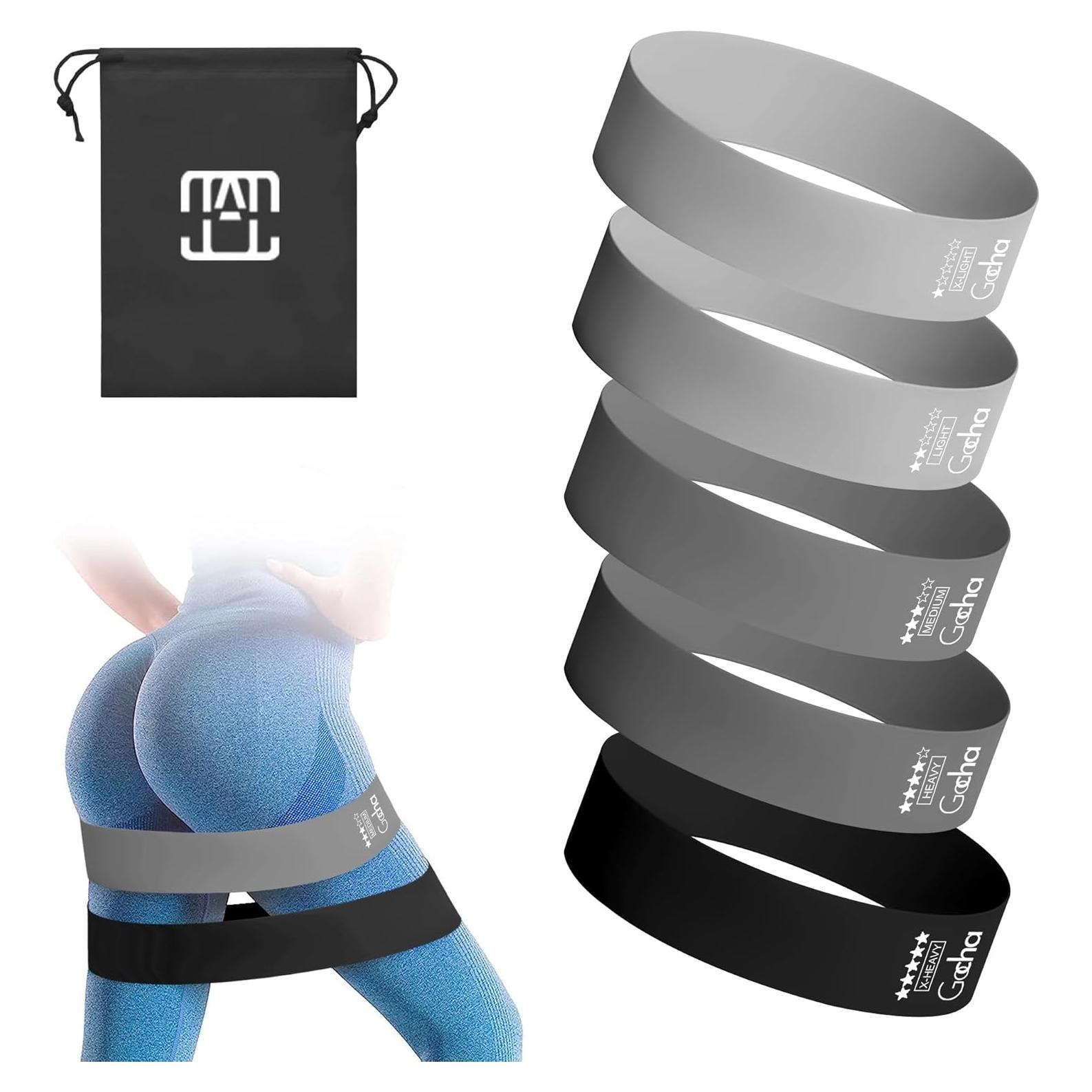 GOCHA Bandas de Resistencia 5 Niveles Láttex Natural para Ejercicio