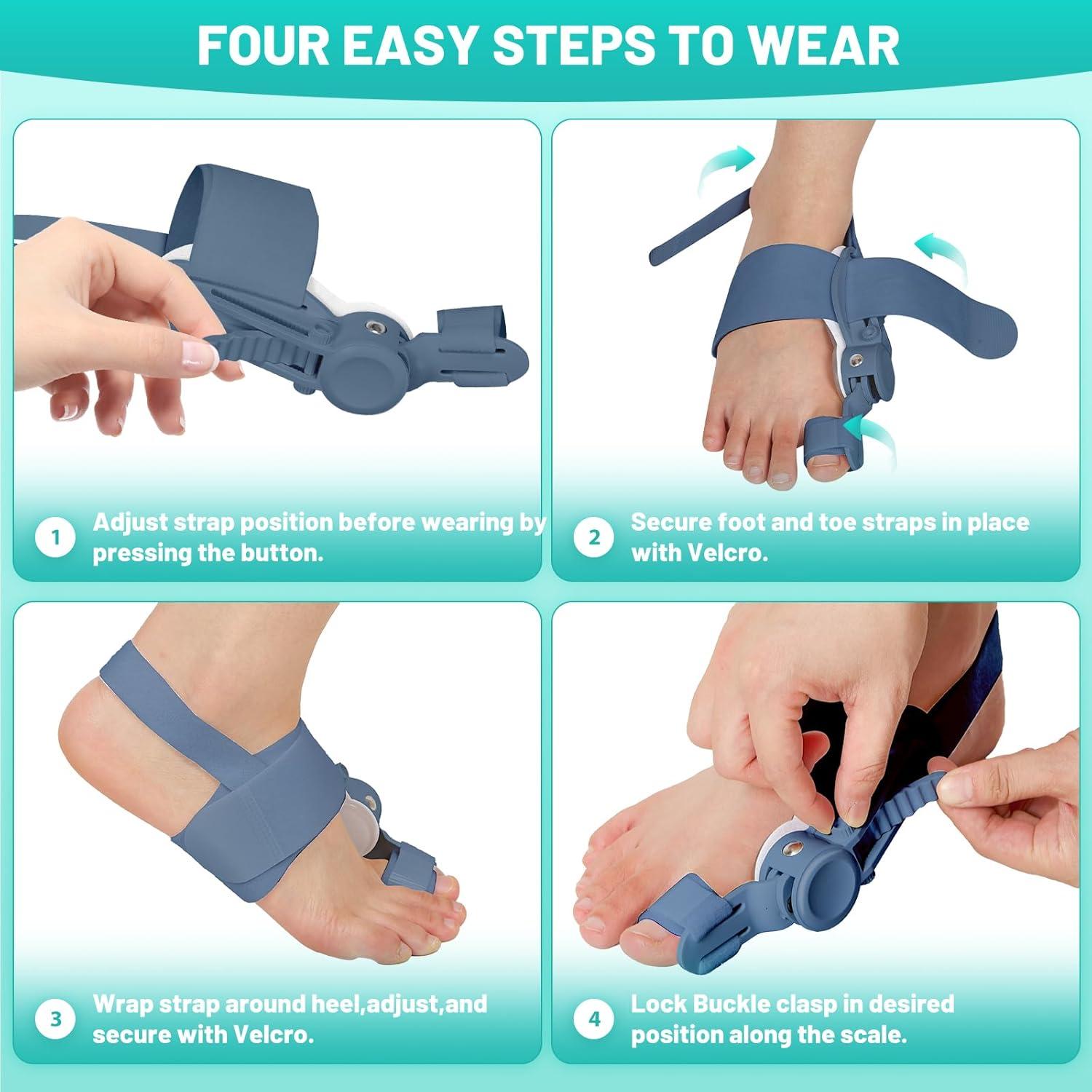 Corrector de Bunion QDAVE Ajustable para Alivio de Dolor