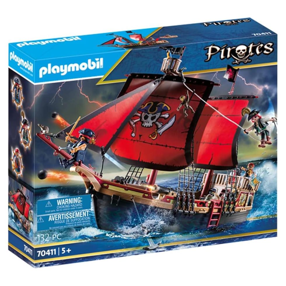 Playmobil Barco Pirata Grande Flotante con Cañones