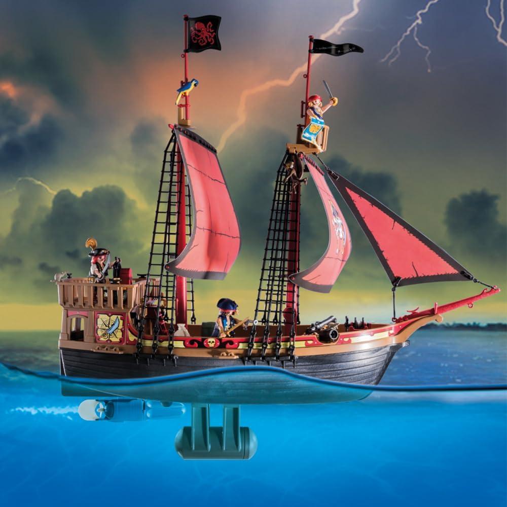 Playmobil Barco Pirata Grande Flotante con Cañones