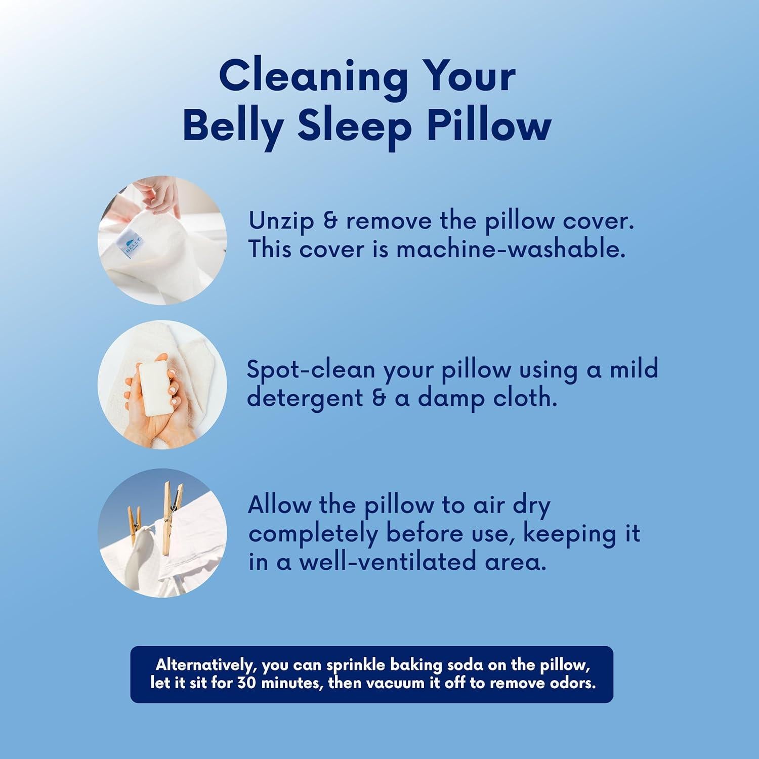 Almohada para Durmientes de Estómago Belly Sleep 6.35 cm Gel Refrigerante