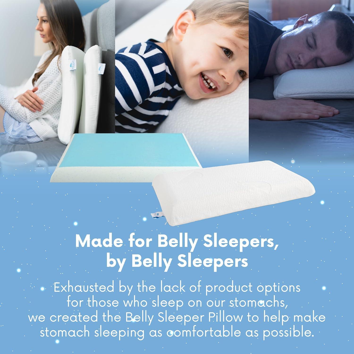 Almohada para Durmientes de Estómago Belly Sleep 6.35 cm Gel Refrigerante