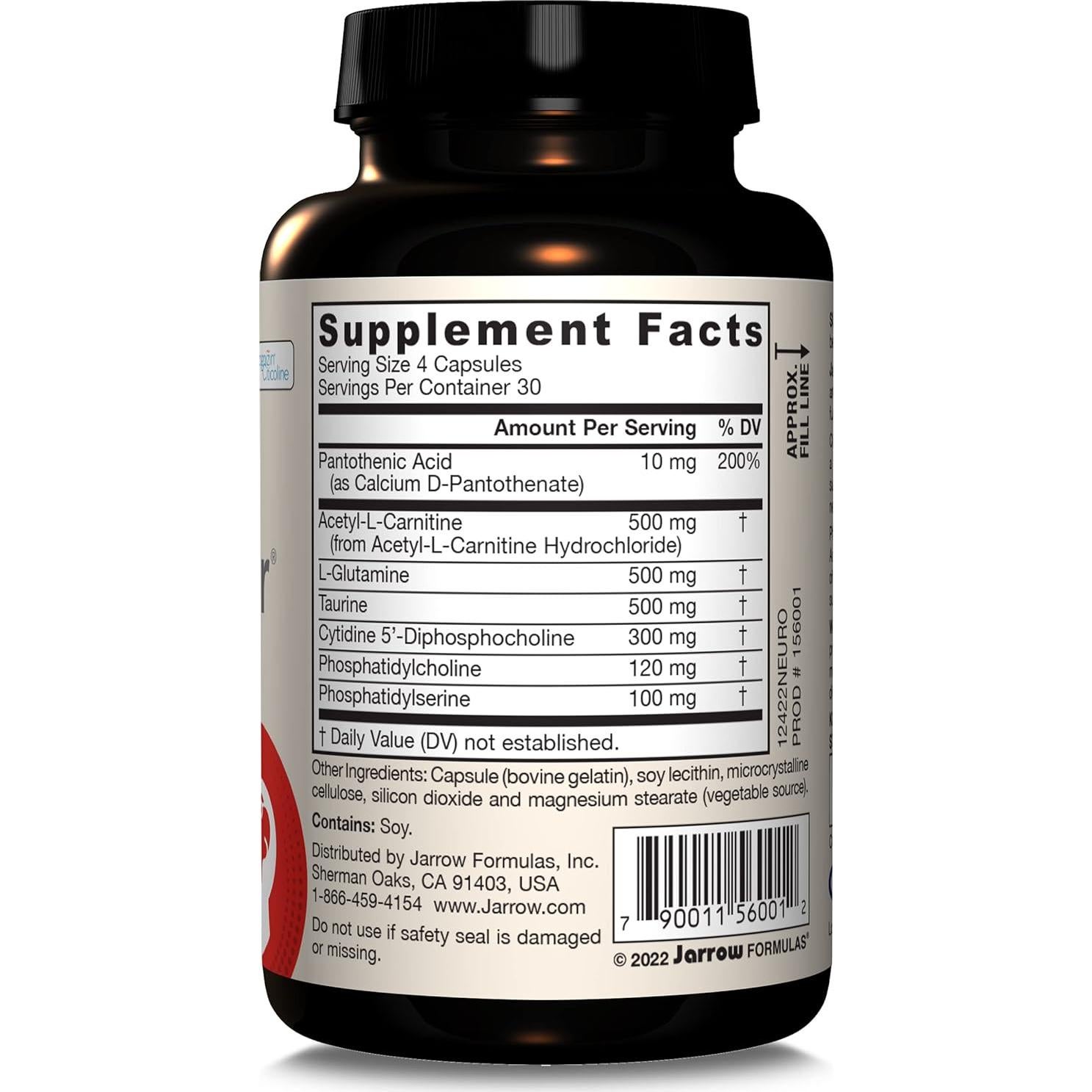 Suplemento Jarrow Formulas Neuro Optimizer 120 Cápsulas