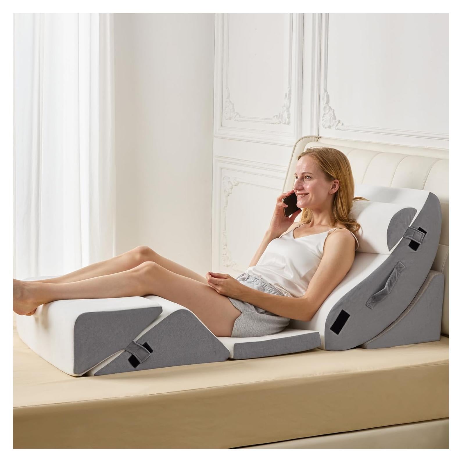 HABUTWAY Almohada Cuña Ortopédica 6 Pcs Espuma de Memoria