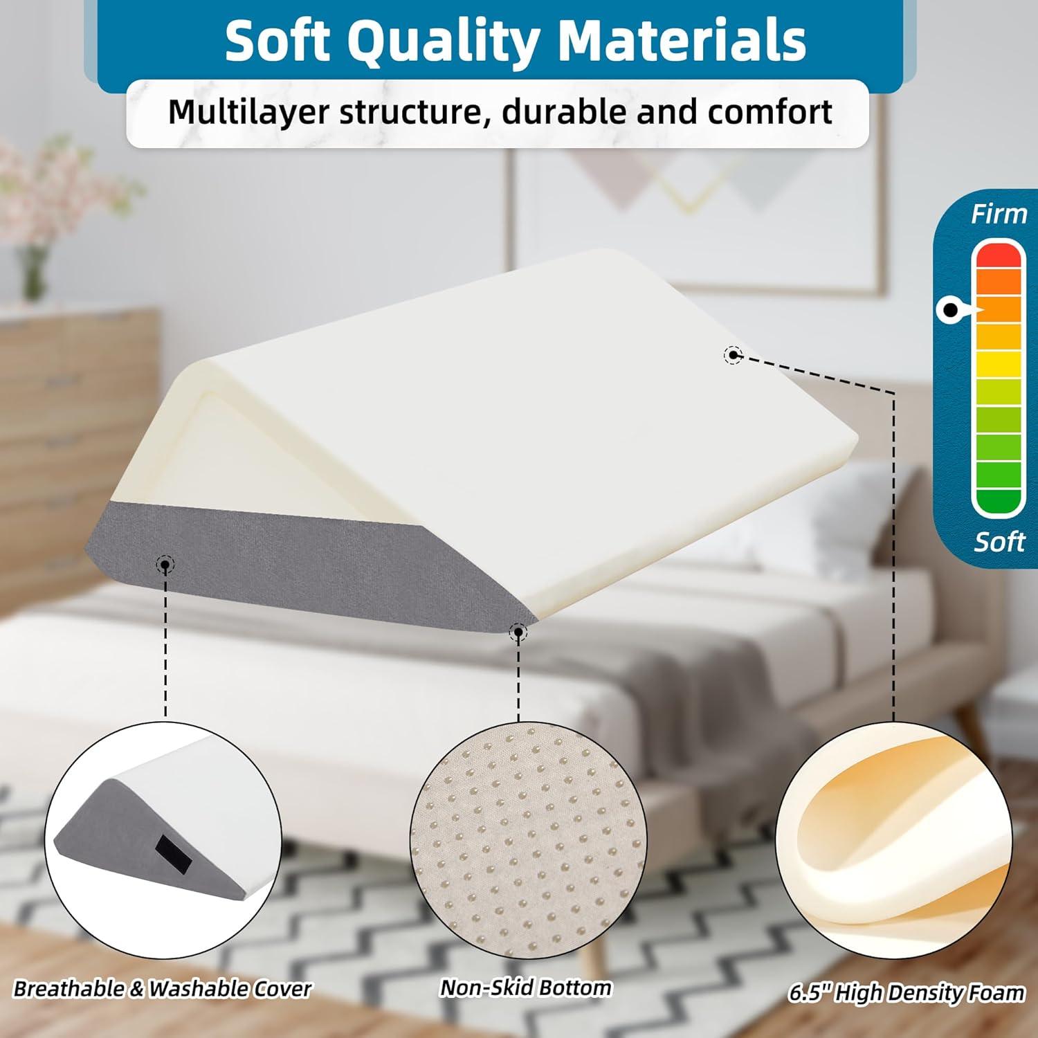 HABUTWAY Almohada Cuña Ortopédica 6 Pcs Espuma de Memoria