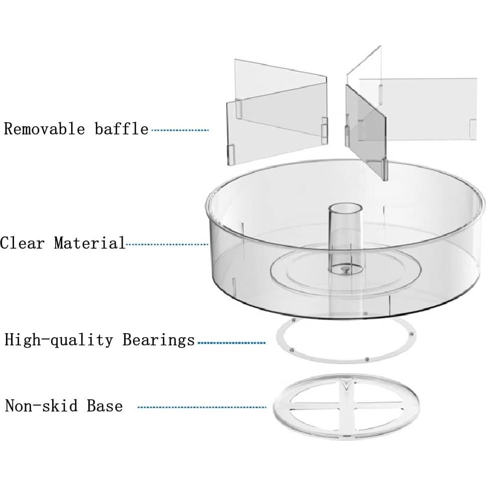 Plato Giratorio Lazy Susan Slideep 29.2 cm - 2 Piezas