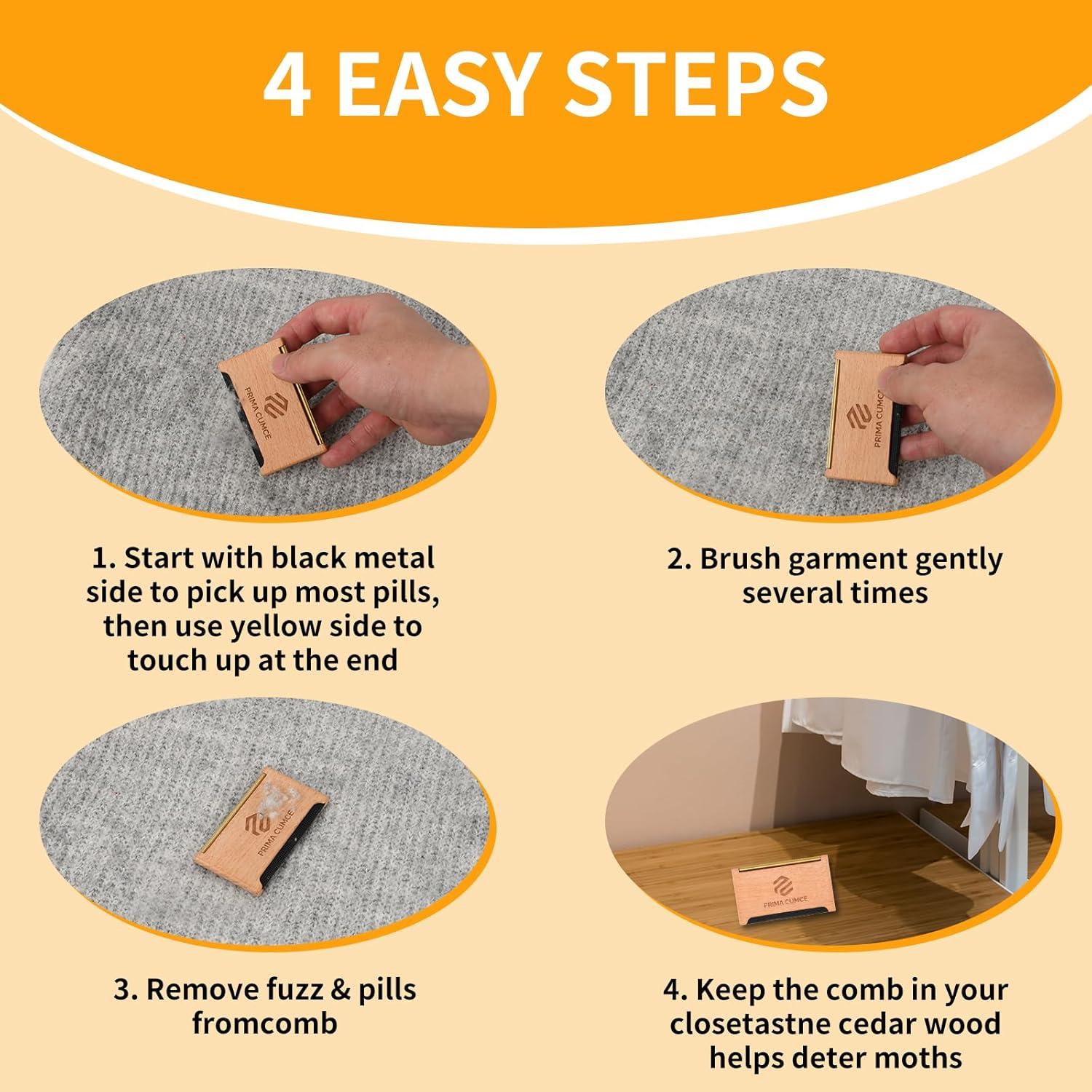 Peine de Cachemira Prima Cumce CZ-02 para Ropa Delicada