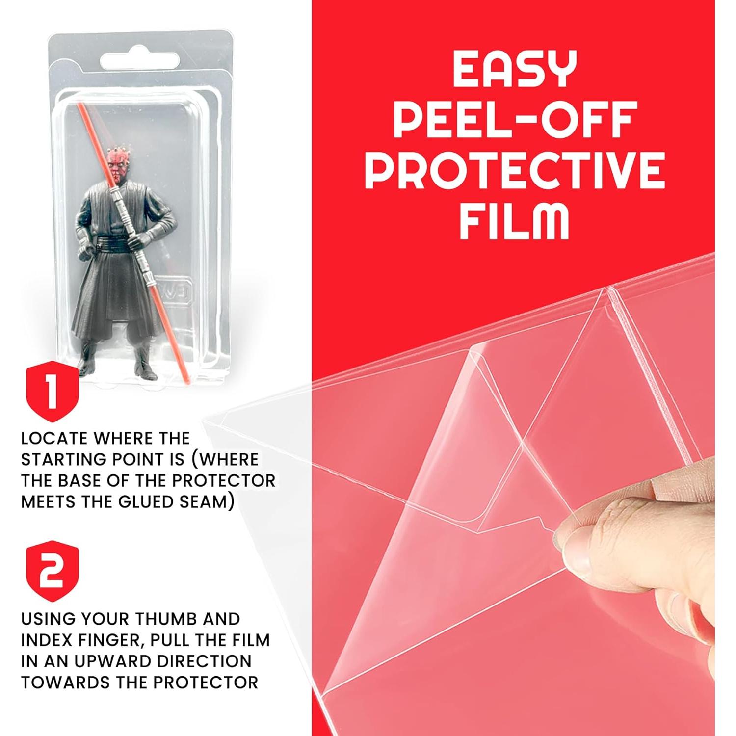 Protector de Exhibición EVORETRO para Figuras de 8,89 cm - 35 Paquete