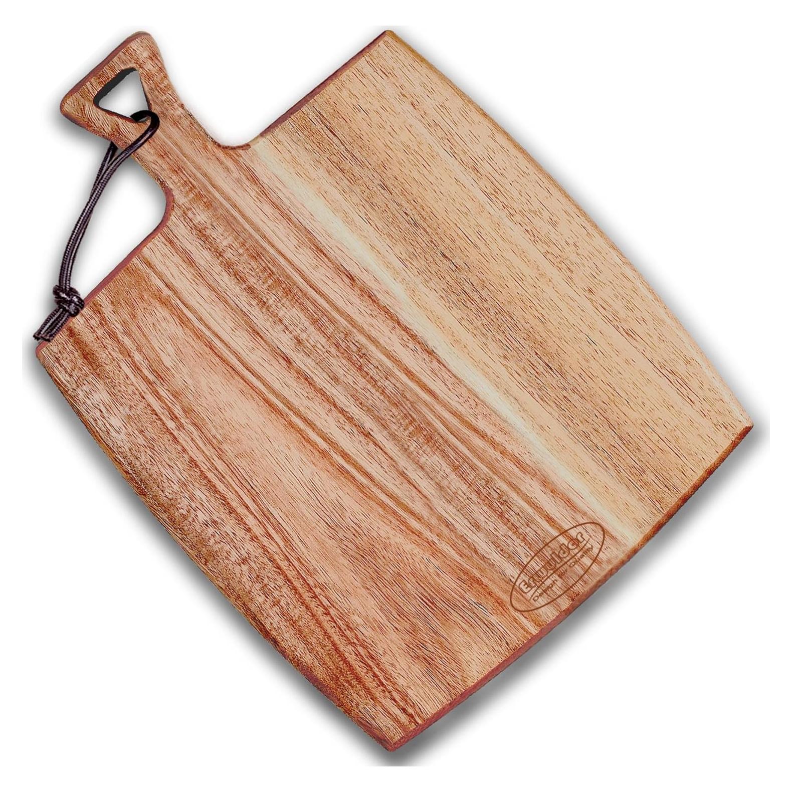 Acacia Wood Cutting Board with Handle(16x10"Rectangle).charcuterie boards-Serving Board-Pizza Board-Cheese Board-decorative cutting boards for kitchen.Durable Multipurpose