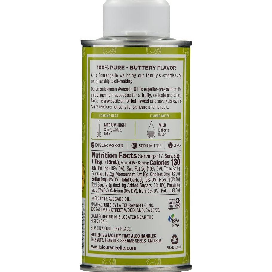 Aceite de Aguacate La Tourangelle 250 ml - Hecho a Mano