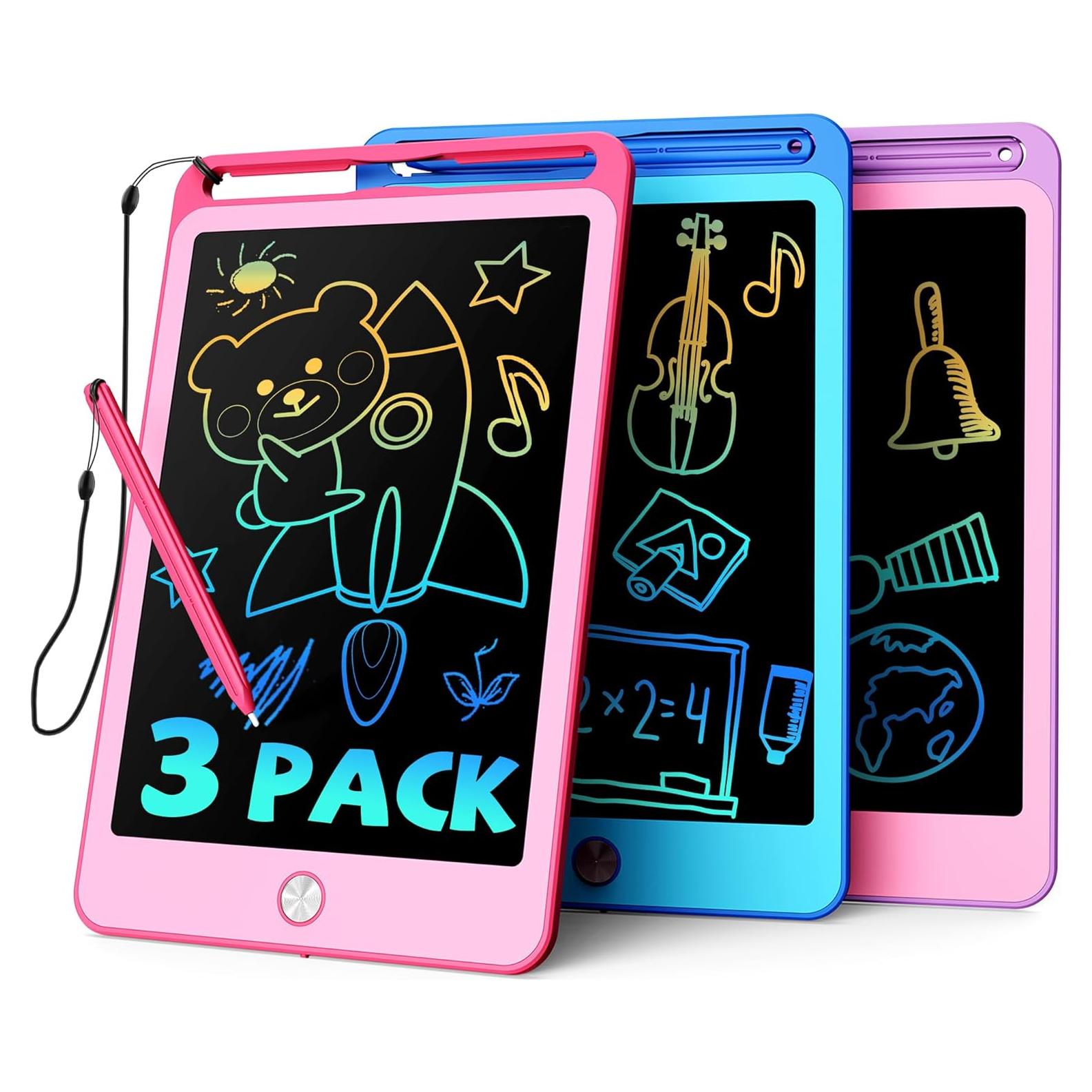 TEKFUN Tableta de Escritura LCD 8.5" 3 Pack Niños
