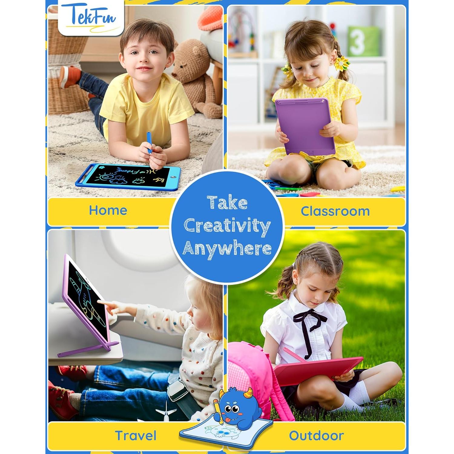 TEKFUN Tableta de Escritura LCD 8.5" 3 Pack Niños