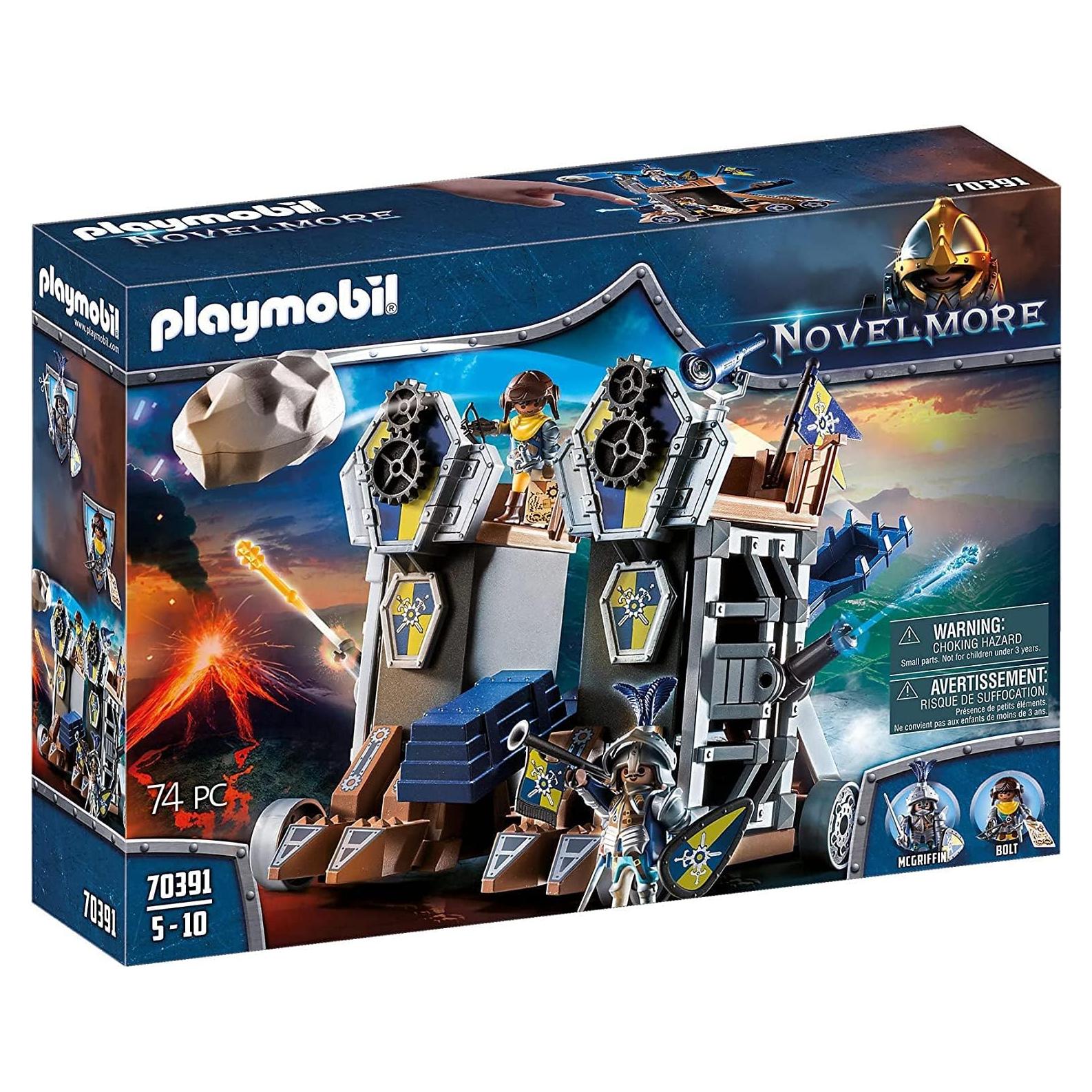 Fortaleza Móvil PLAYMOBIL 70391 con Catapulta y Accesorios