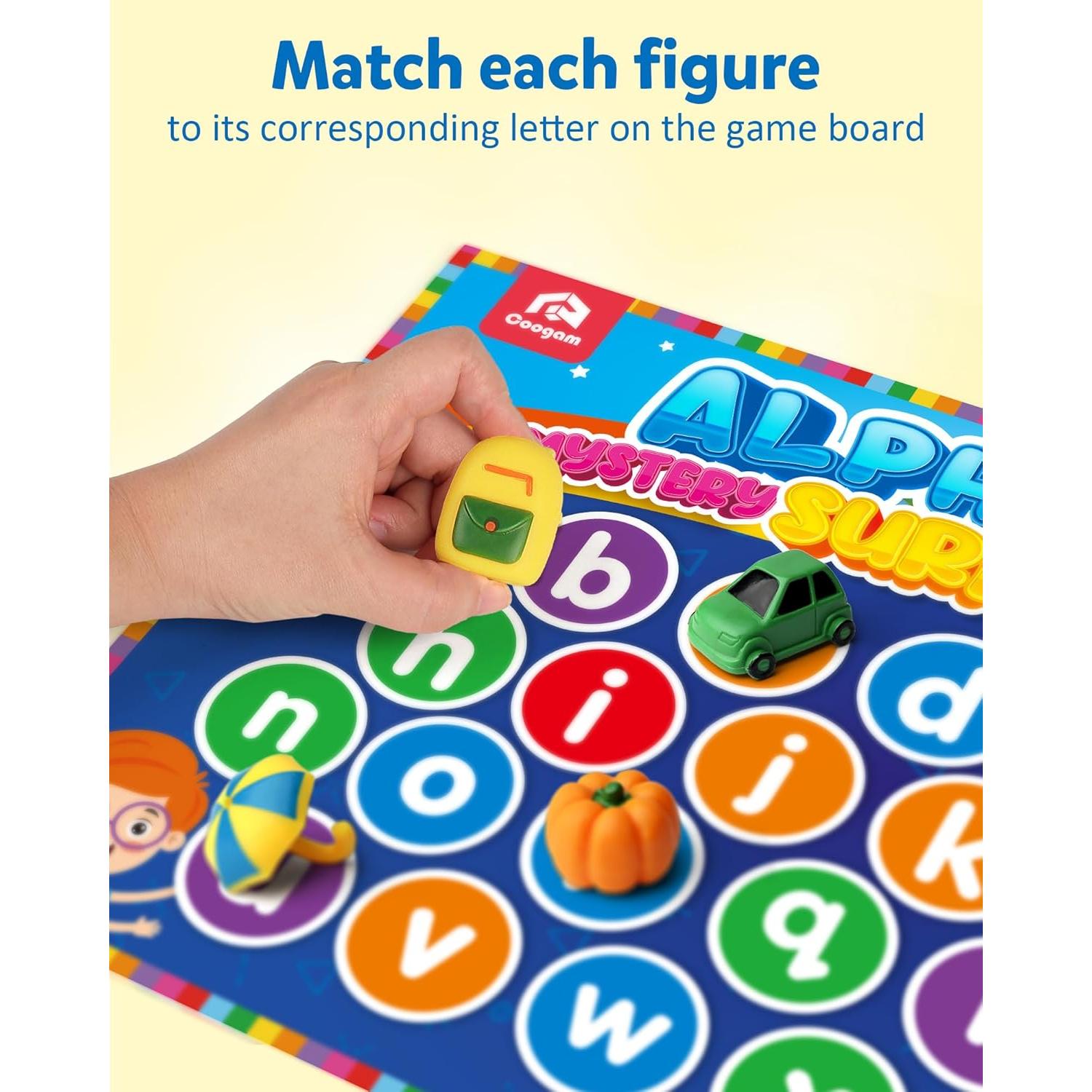 Coogam Juego Educativo de Emparejamiento de Letras 26 Piezas