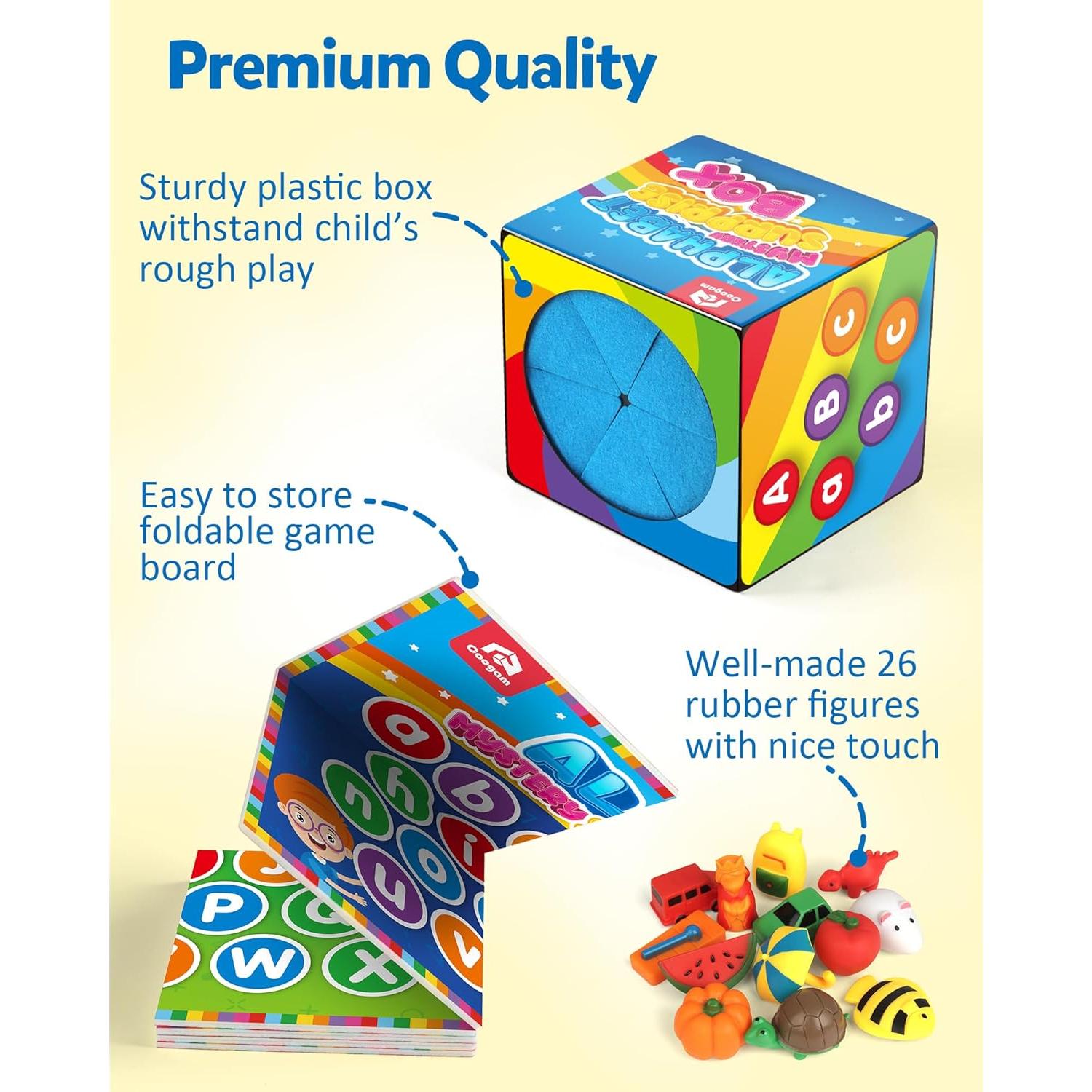 Coogam Juego Educativo de Emparejamiento de Letras 26 Piezas