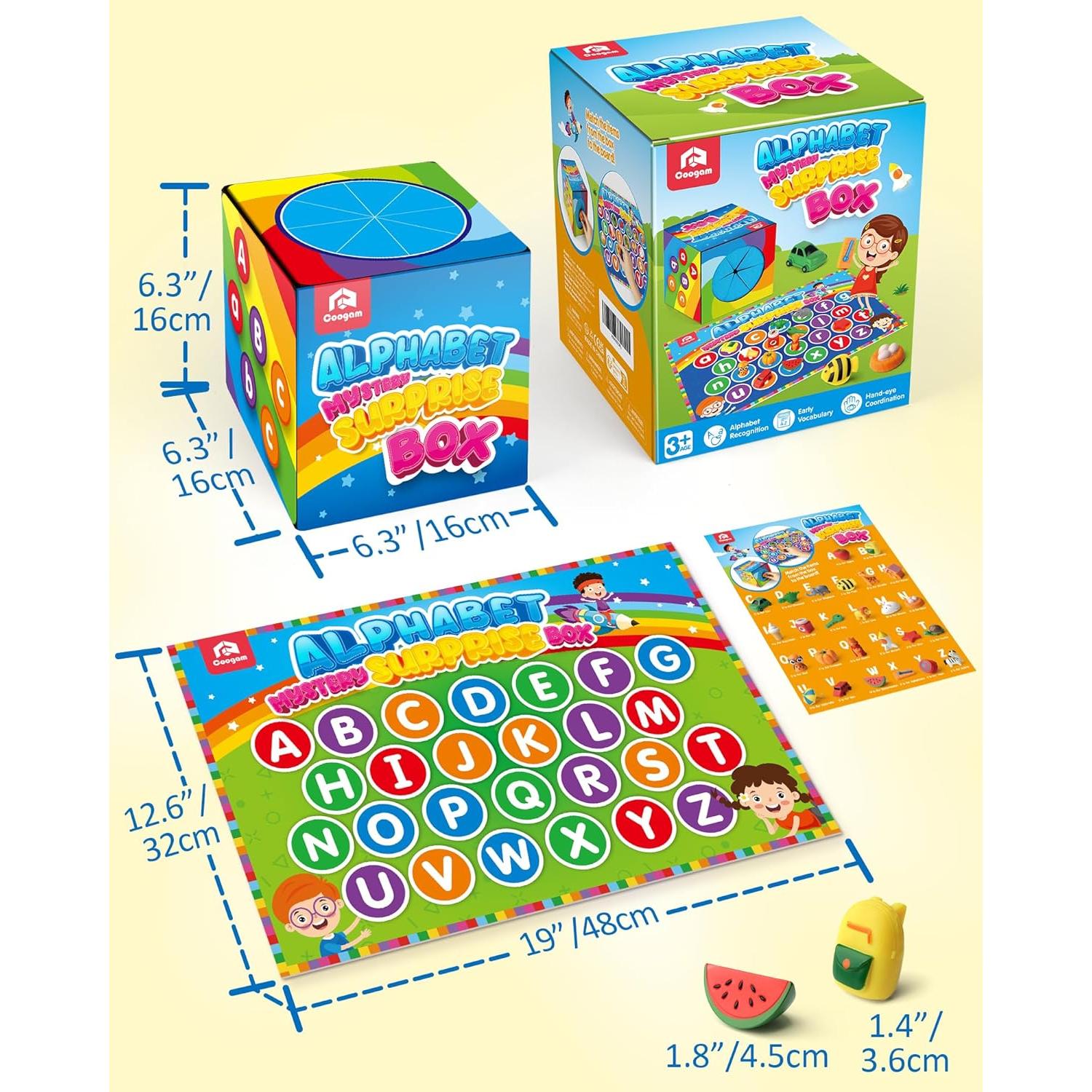 Coogam Juego Educativo de Emparejamiento de Letras 26 Piezas