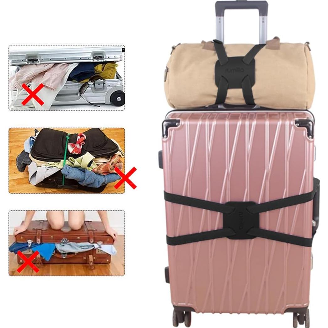 Correa Bungee para Equipaje RUMILLA Negra 160cm 1 pieza