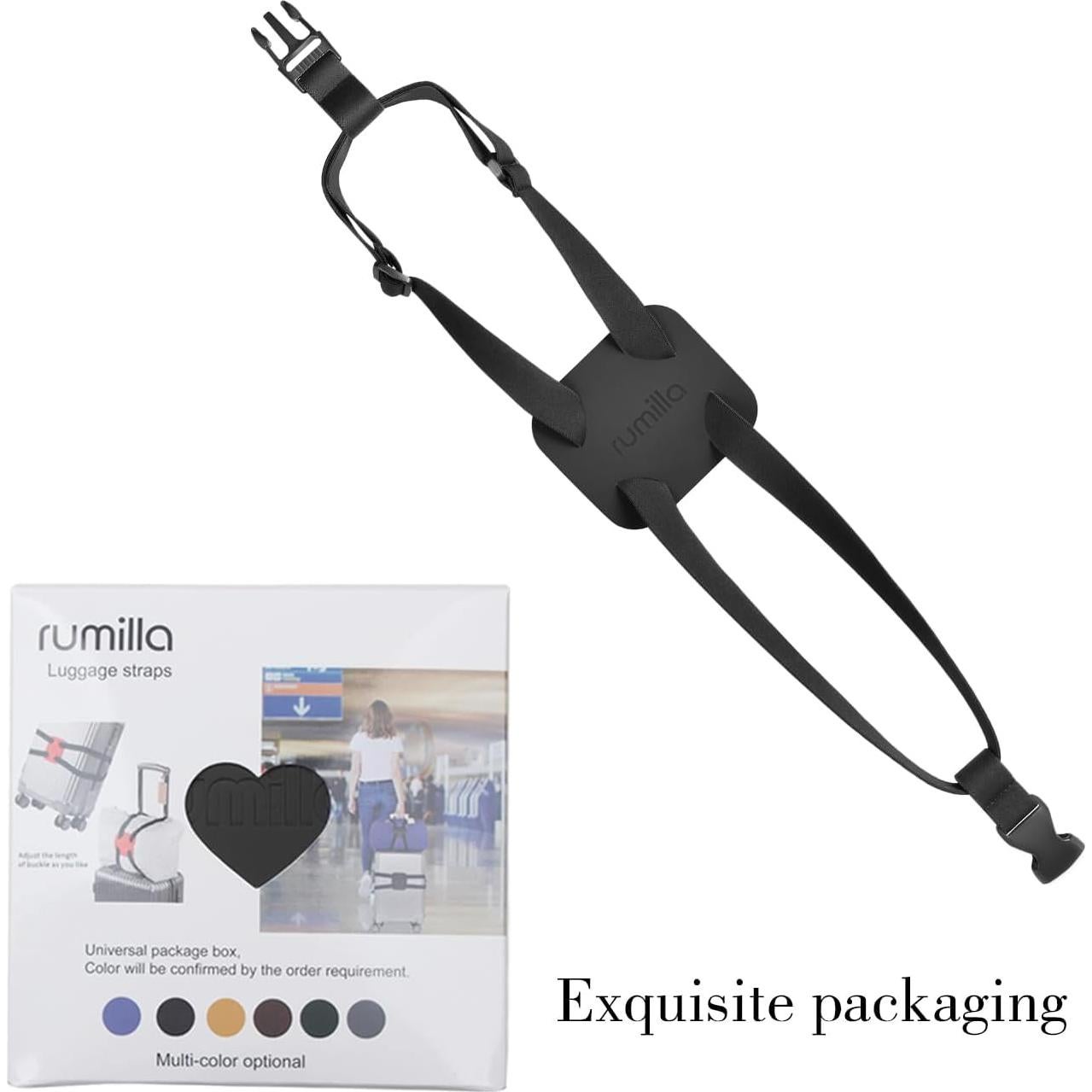 Correa Bungee para Equipaje RUMILLA Negra 160cm 1 pieza