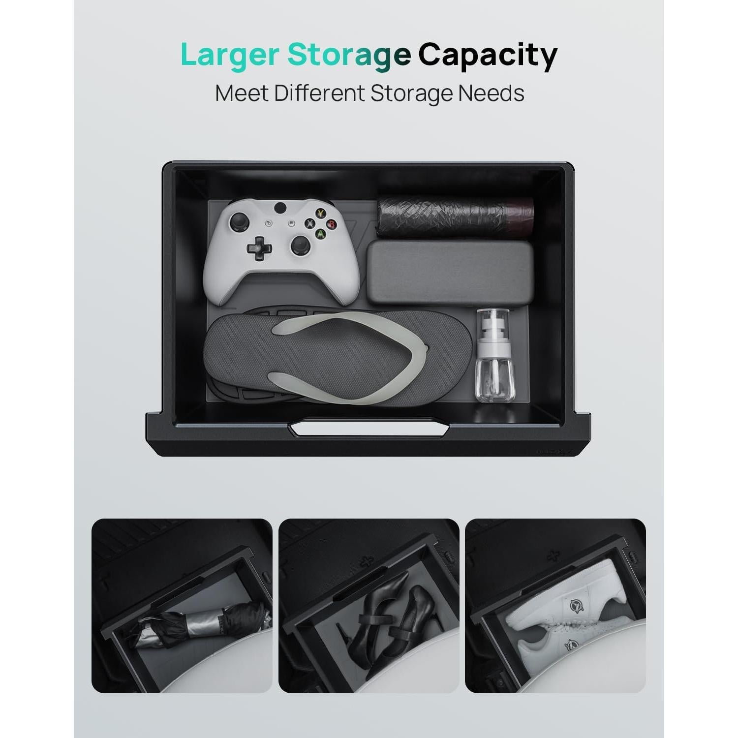 Caja de Almacenamiento Bajo el Asiento HALOBLK HL20 - 2 Paquetes para Tesla Model Y 2021-2024