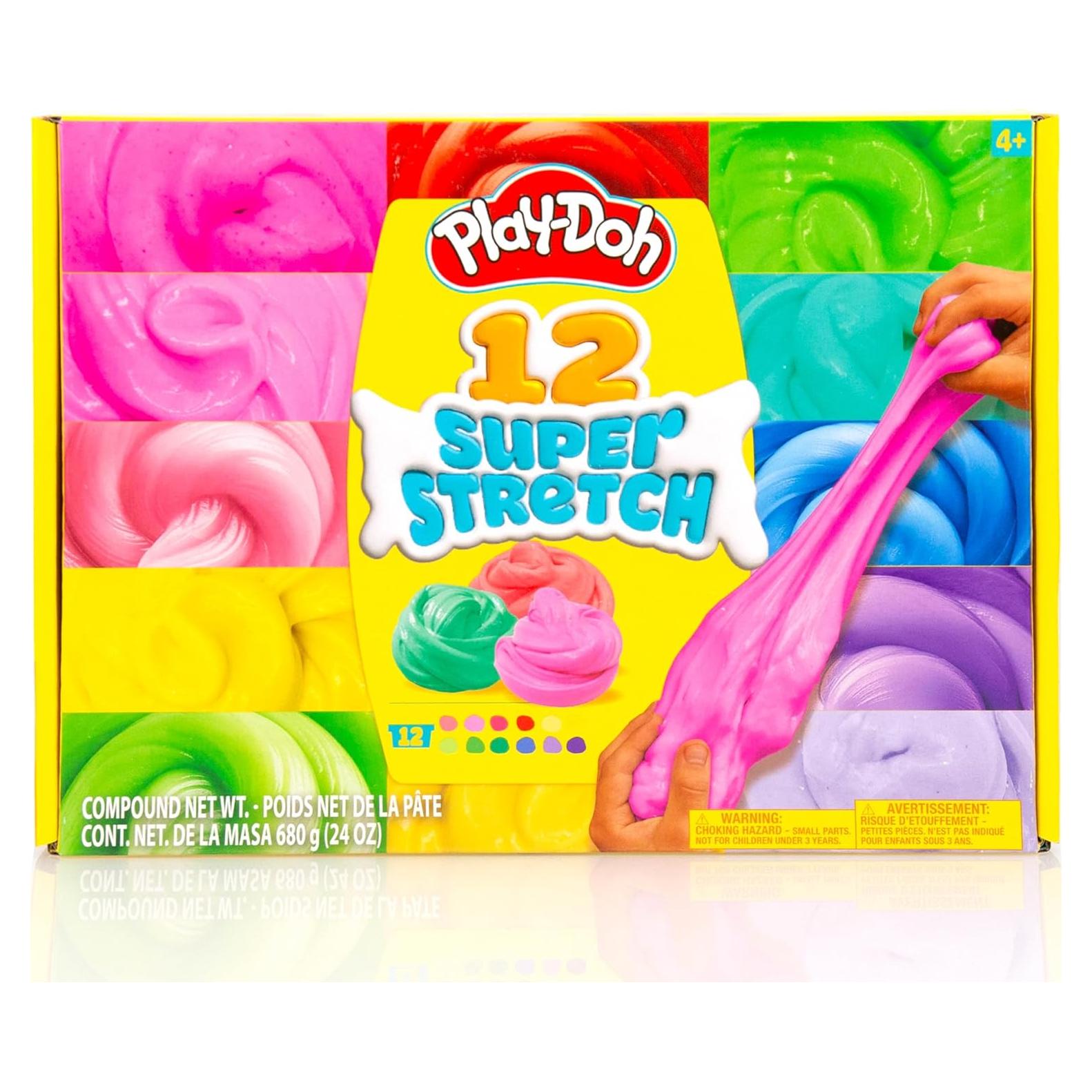 Play-Doh Super Stretch Kit 12 Colores 56,7 g Cada Uno