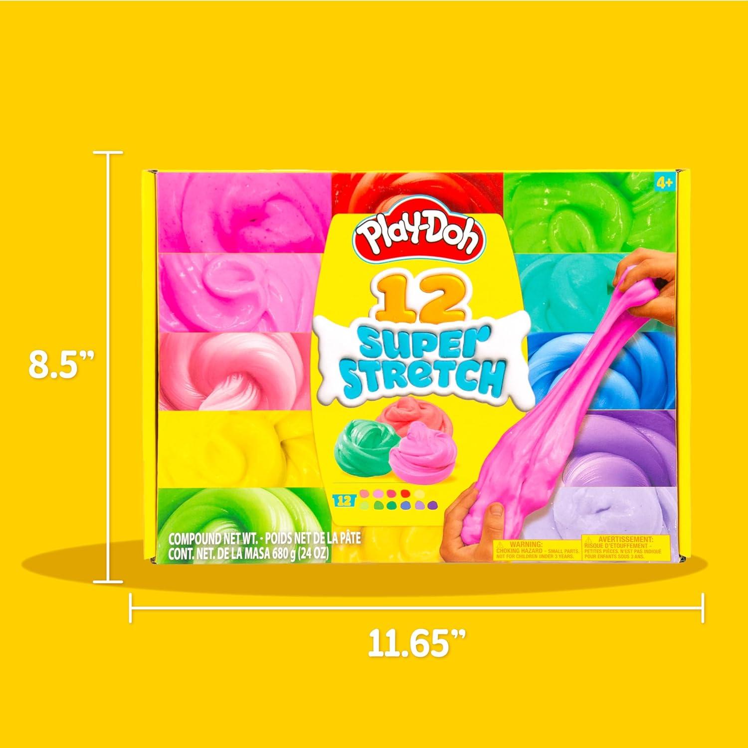 Play-Doh Super Stretch Kit 12 Colores 56,7 g Cada Uno