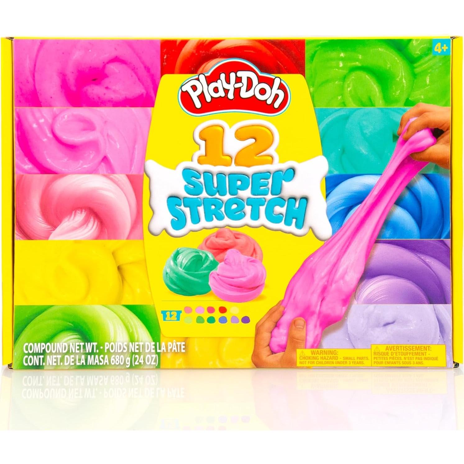 Play-Doh Super Stretch Kit 12 Colores 56,7 g Cada Uno