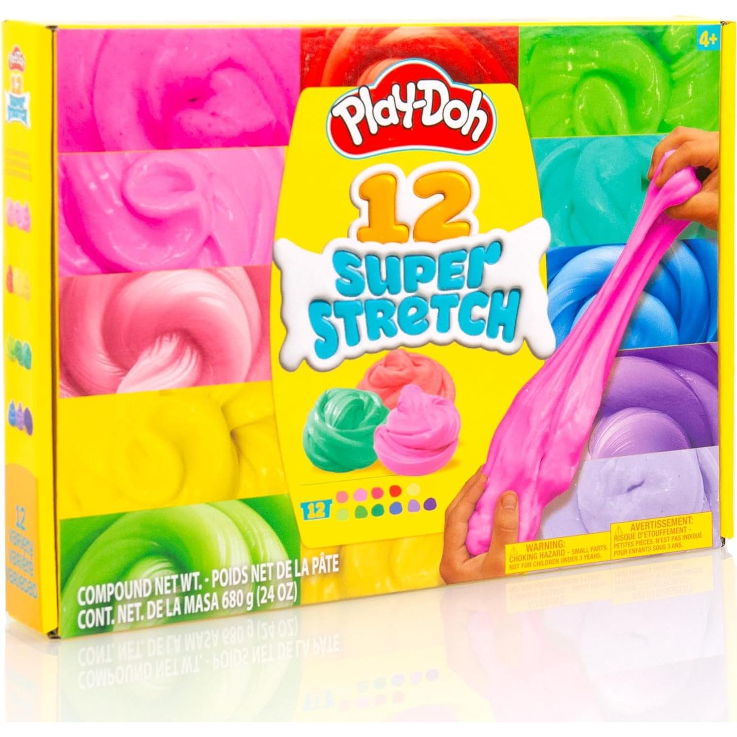 Play-Doh Super Stretch Kit 12 Colores 56,7 g Cada Uno
