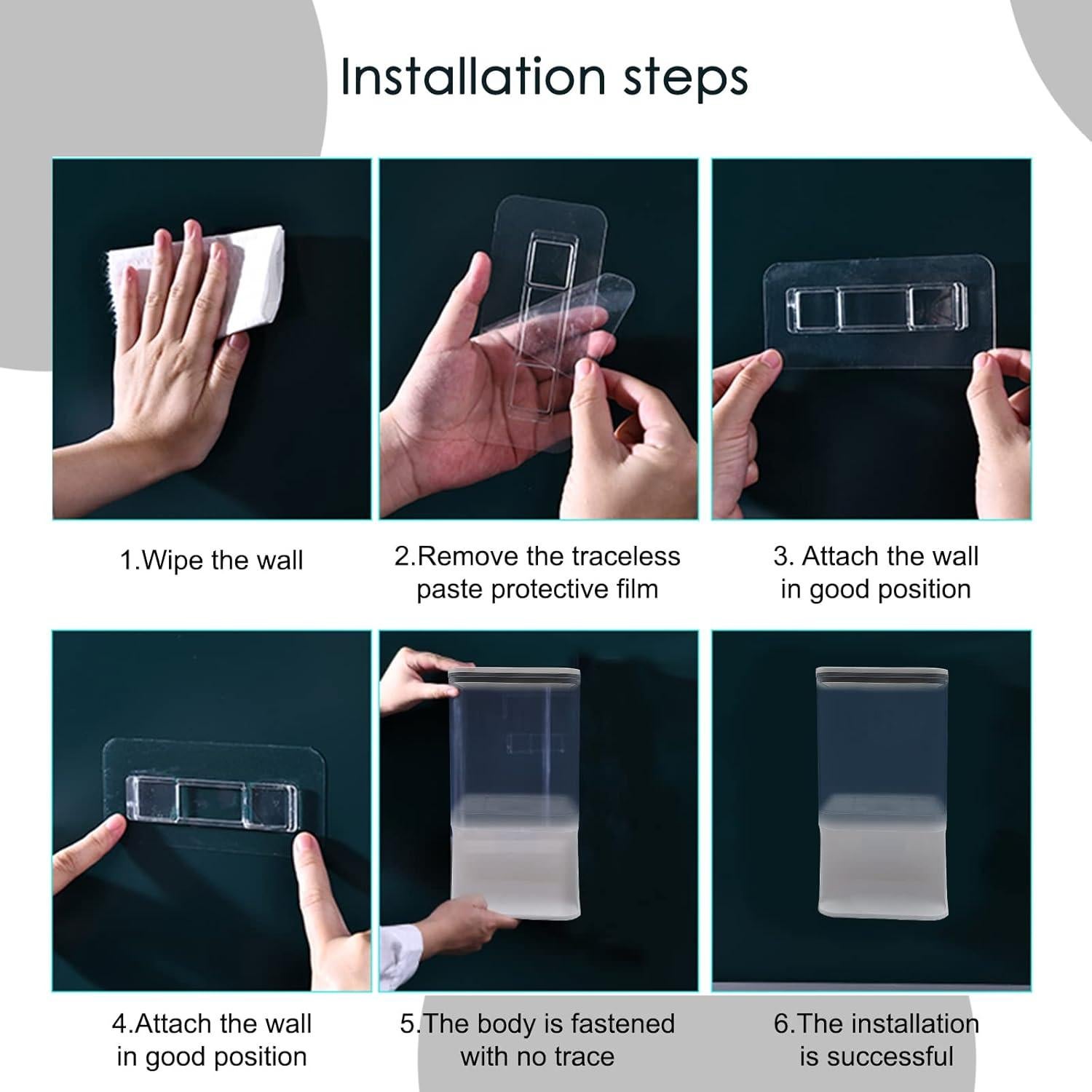 Dispensador de Detergente Montado en Pared WOOPSOO 1L