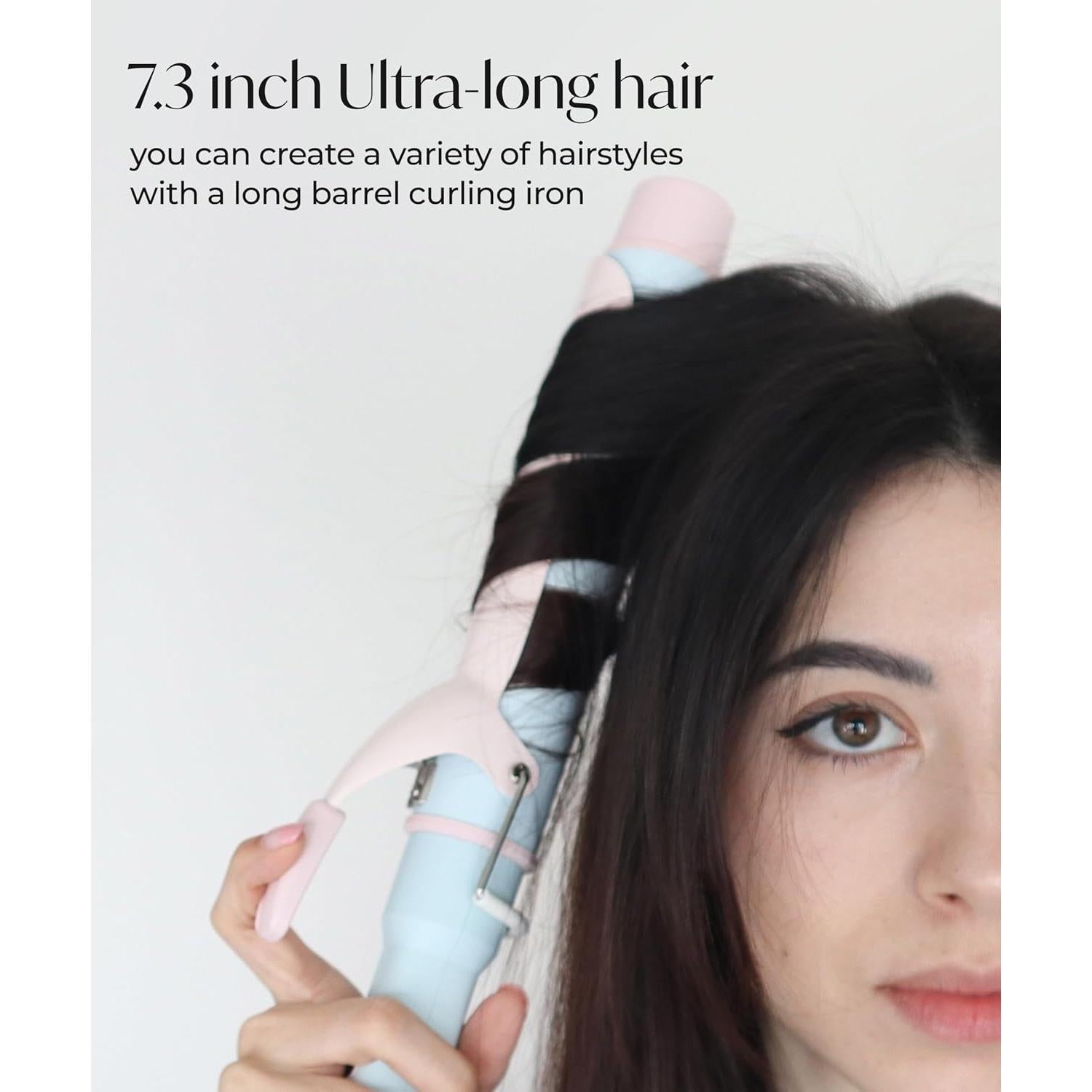 Plancha de Rizar AIDENLAB 7.3" Cerámica 10 Modos Temperatura