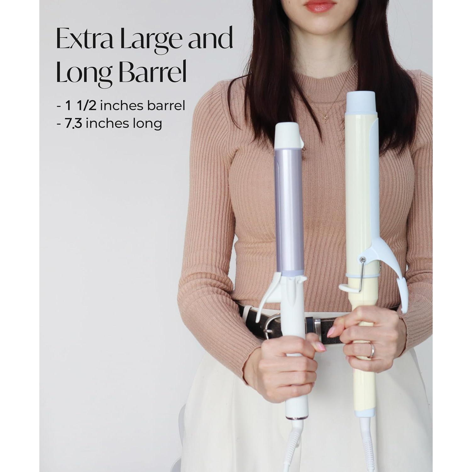 Plancha de Rizar AIDENLAB 7.3" Cerámica 10 Modos Temperatura