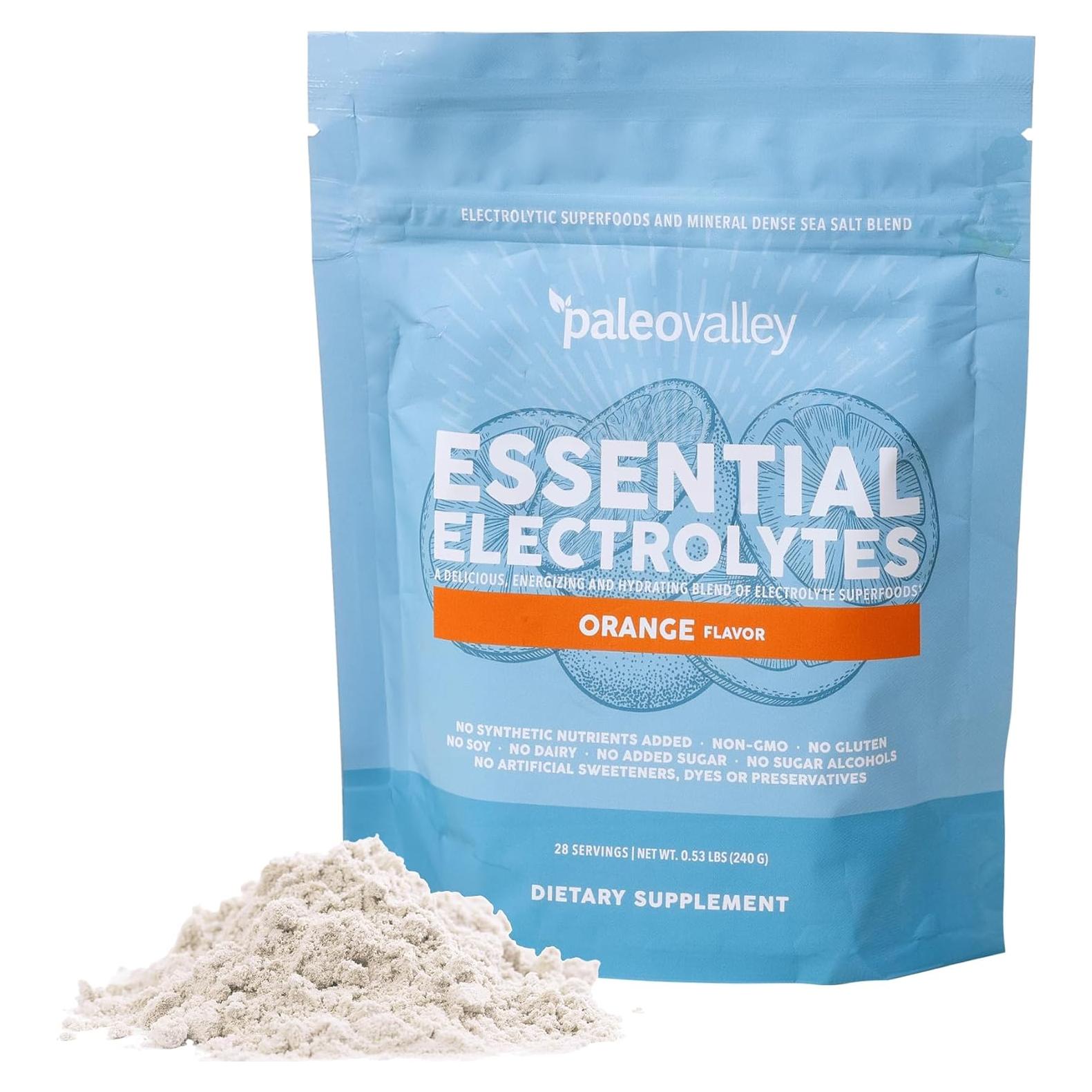 Paleovalley Electrolitos en Polvo Naranja - 28 Porciones