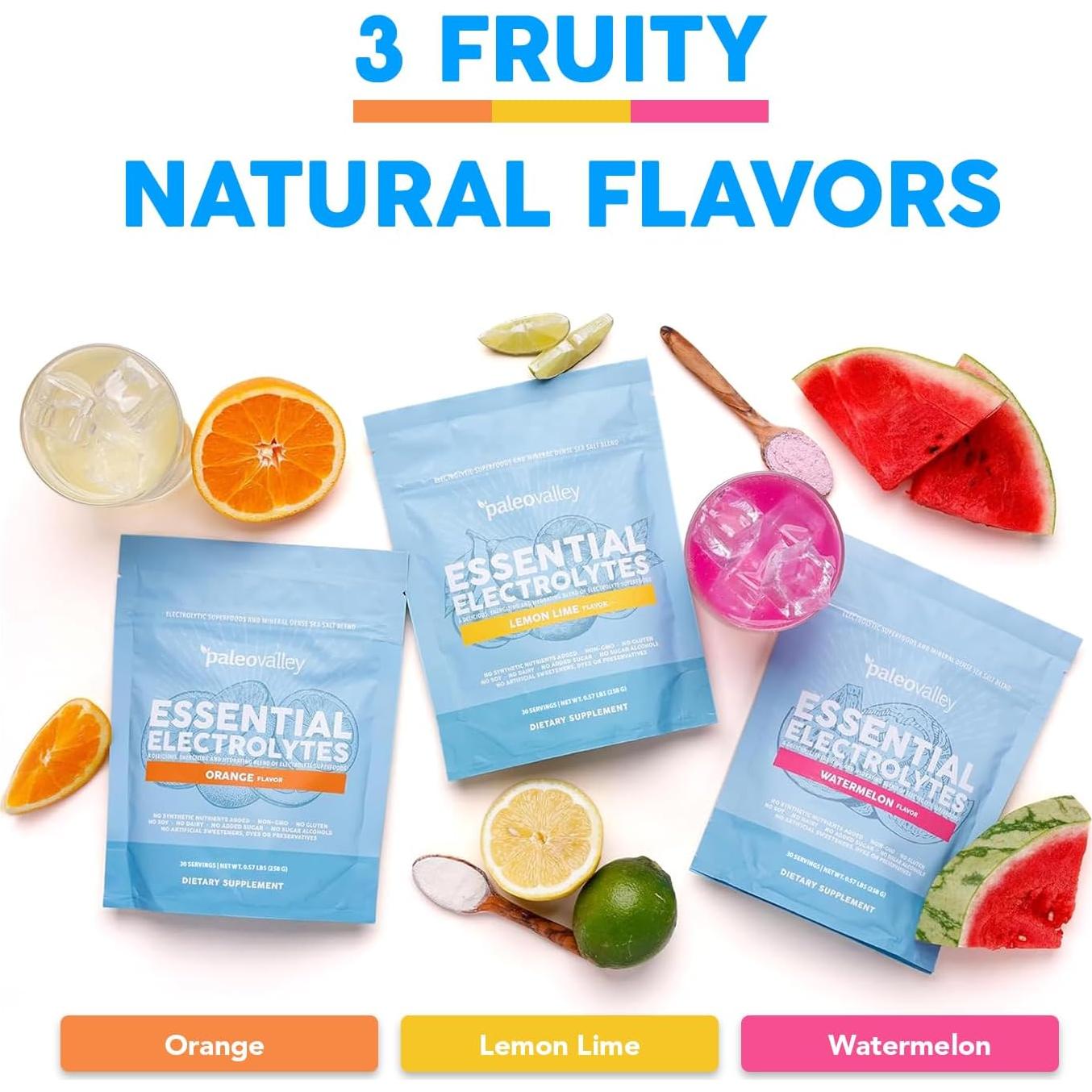 Paleovalley Electrolitos en Polvo Sandía - 30 Porciones