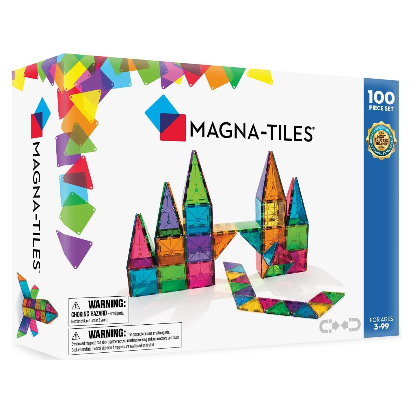 Set Clásico de Construcción Magnética MAGNA-TILES 100 Piezas