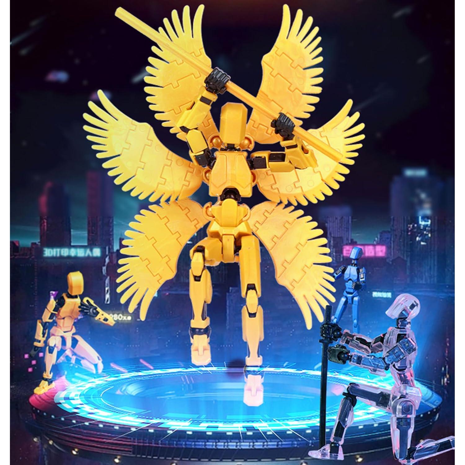 Conjunto de Figuras de Acción T13 Lucky 13 - Robot 3D Articulado