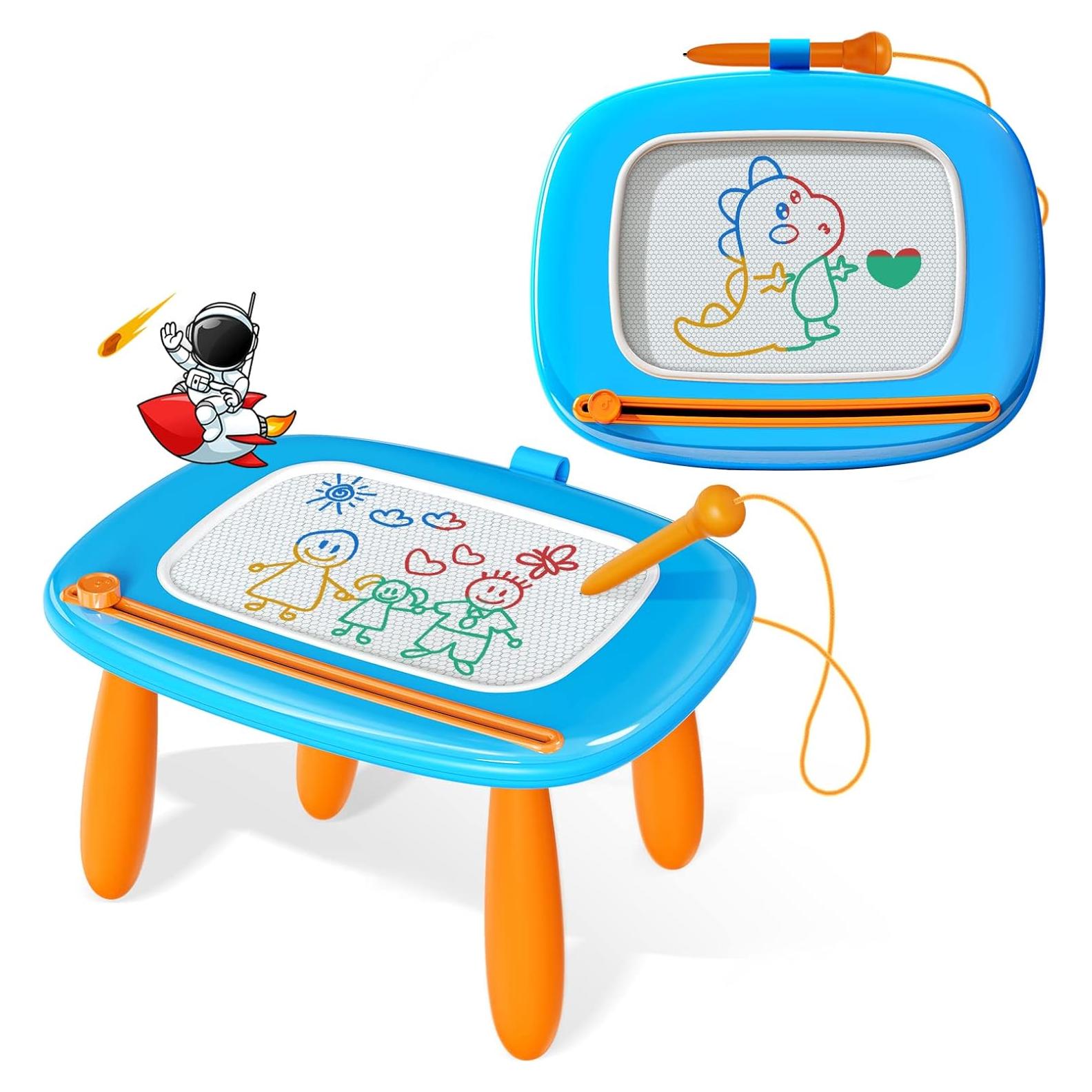 Pizarra Magnética Kikidex Azul Claro para Niños 1-3 Años