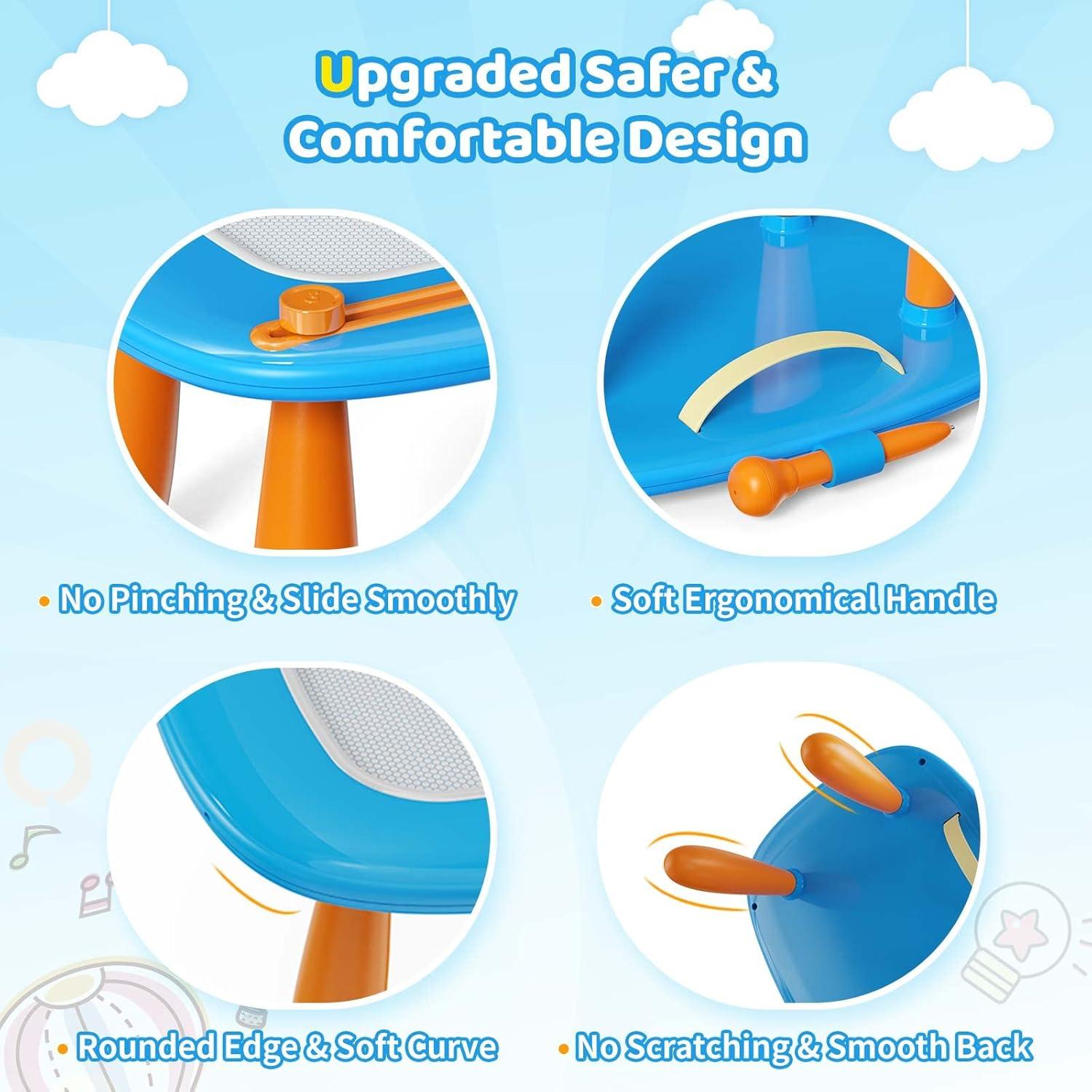 Pizarra Magnética Kikidex Azul Claro para Niños 1-3 Años