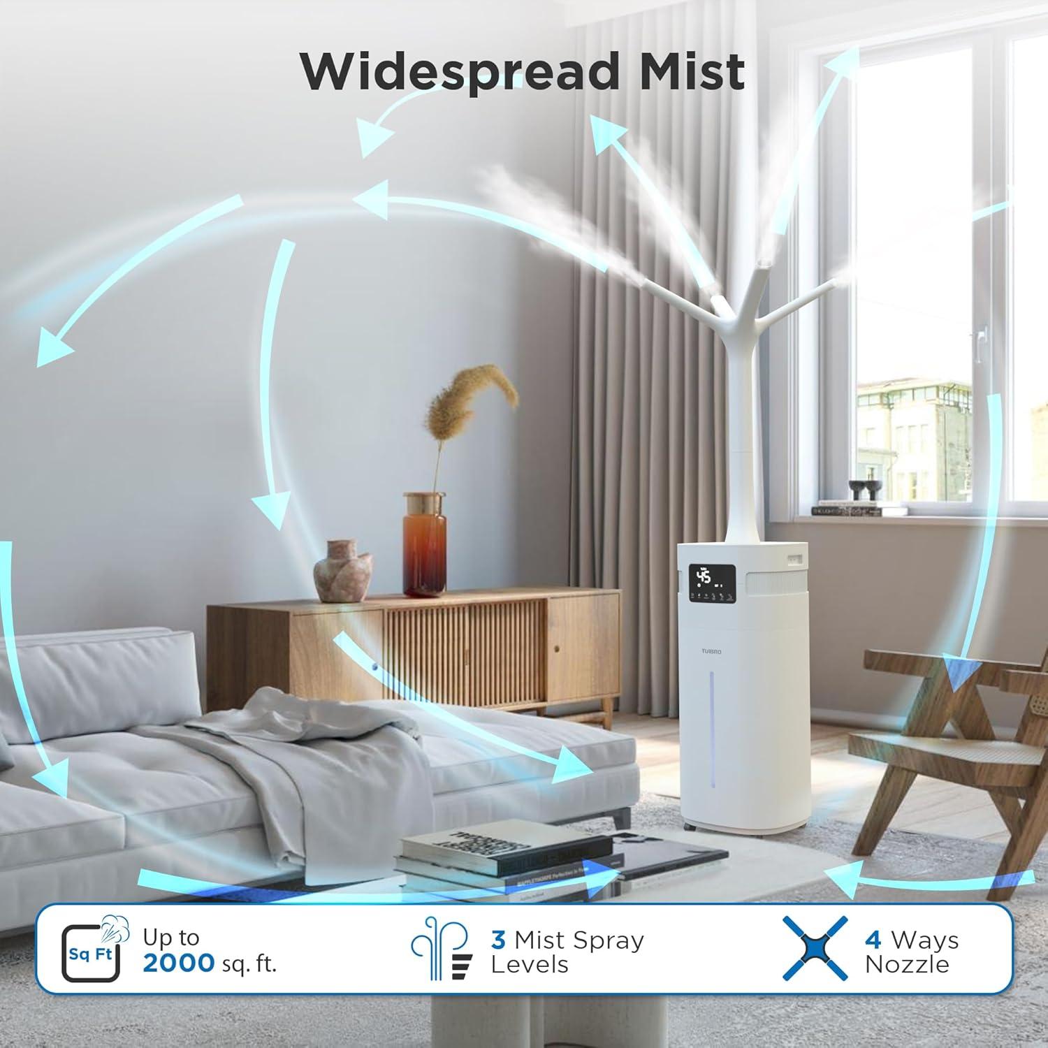Humidificador TURBRO GLH20 WiFi 20L Ultrasónico para 2000m²