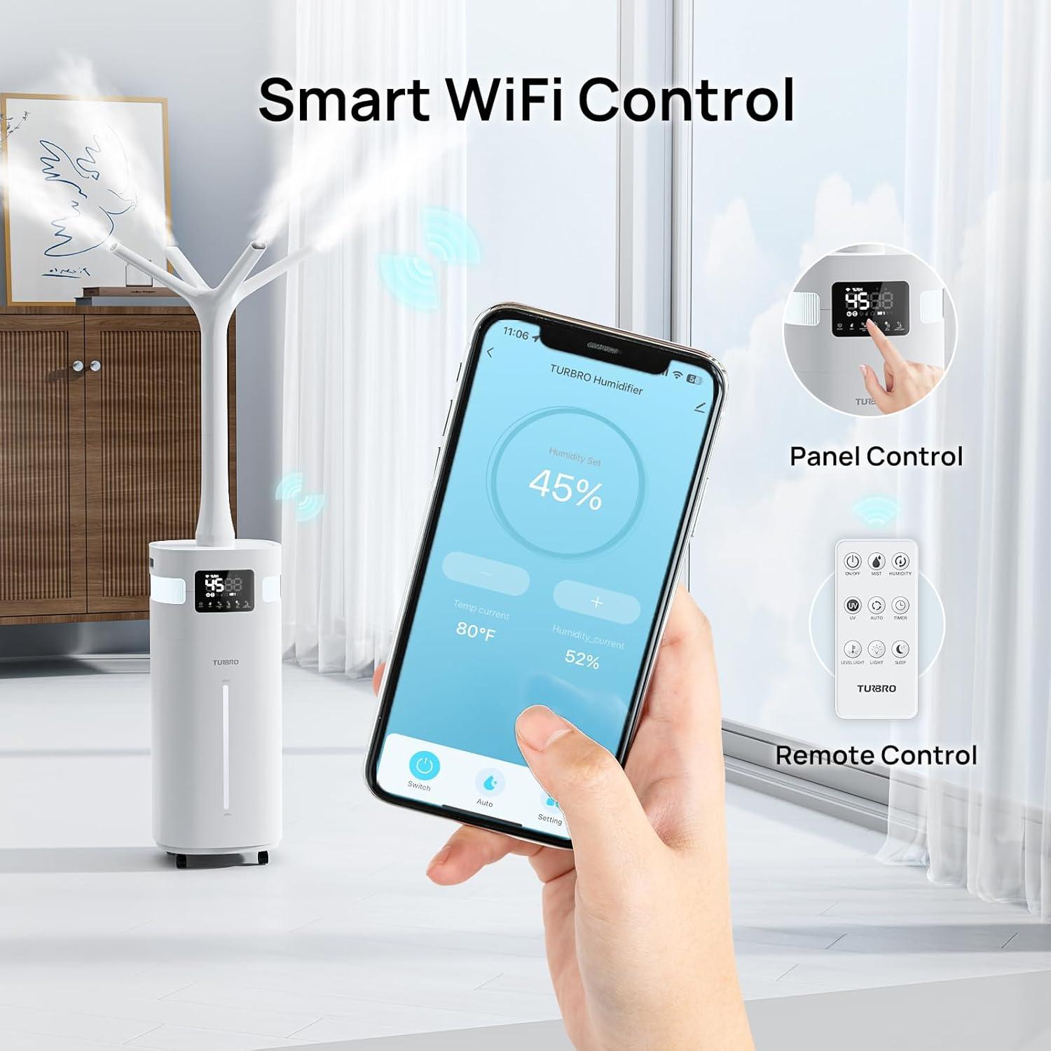 Humidificador TURBRO GLH20 WiFi 20L Ultrasónico para 2000m²