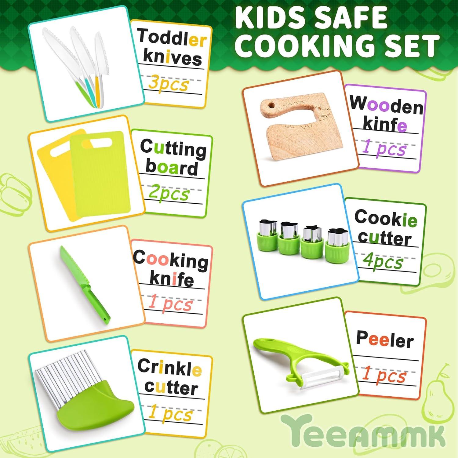 Juego de Cocina Montessori 13 Piezas Yeeammk para Niños