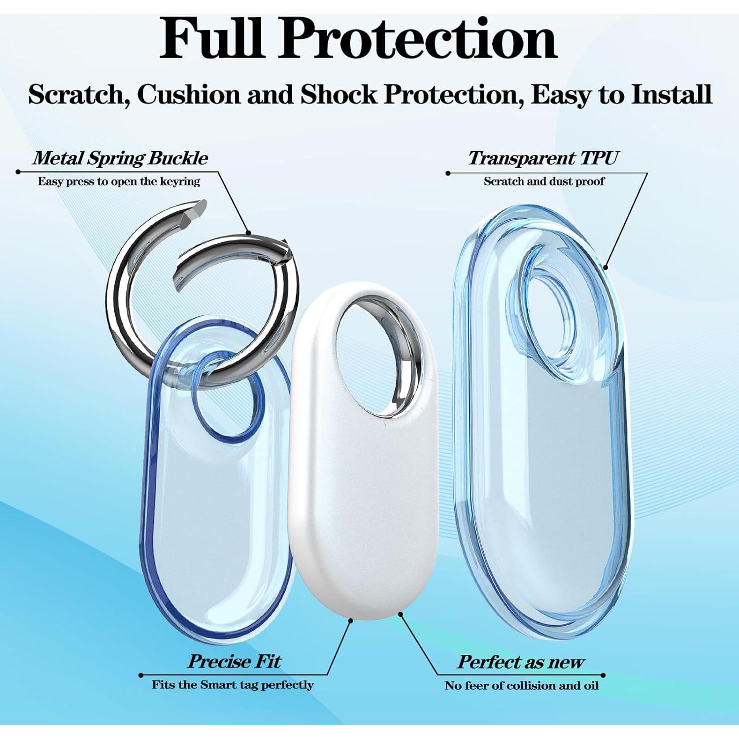 Paquete de 4 Fundas Impermeables TPU para Samsung SmartTag2