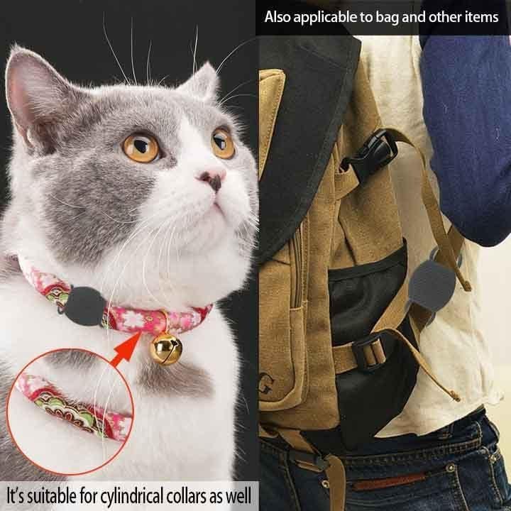 Soporte para Collar de Perro ThingsBag - 2 Fundas Silicona Negra