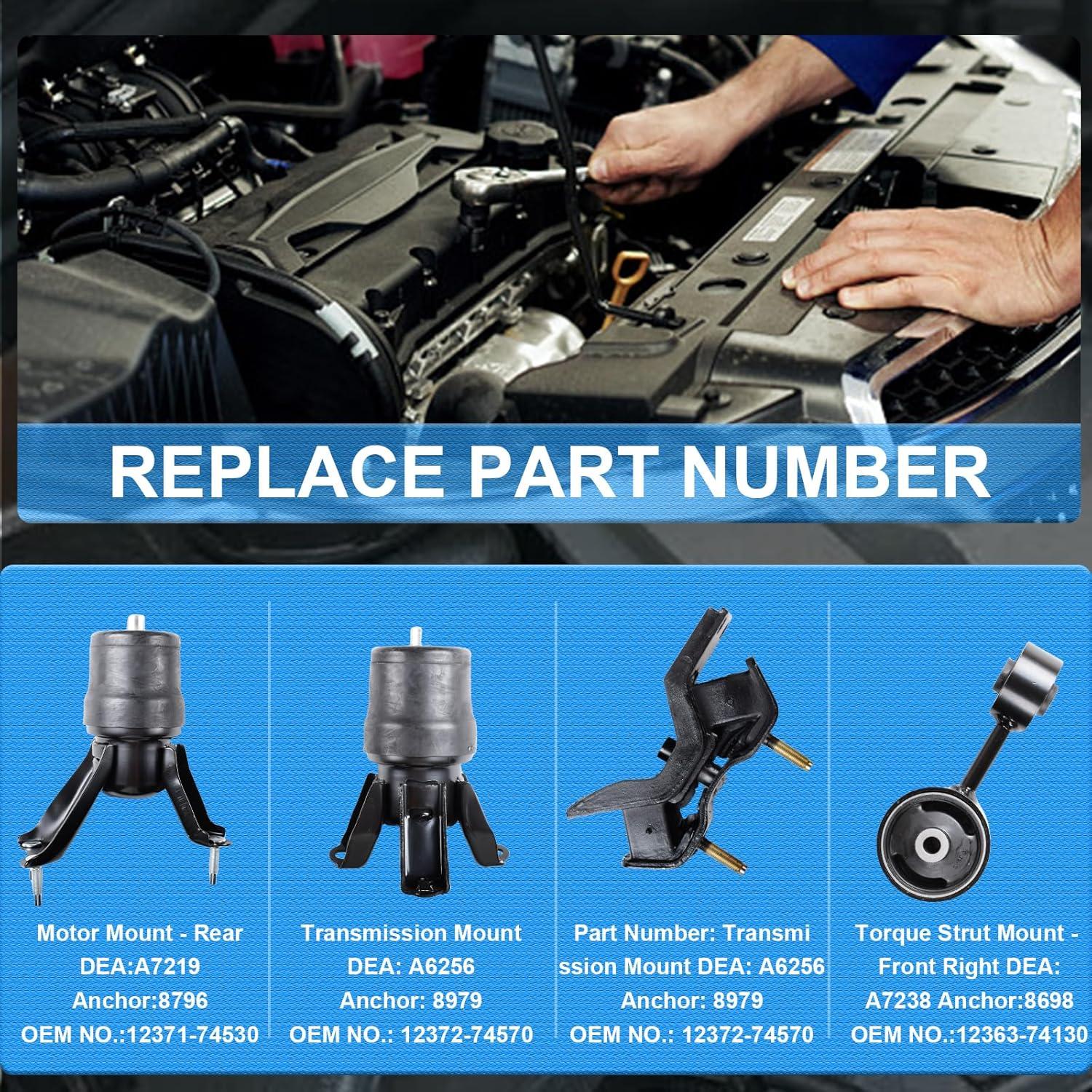 Soporte de Motor y Transmisión DOFOCH para Toyota Camry 2.2L 1997-2001