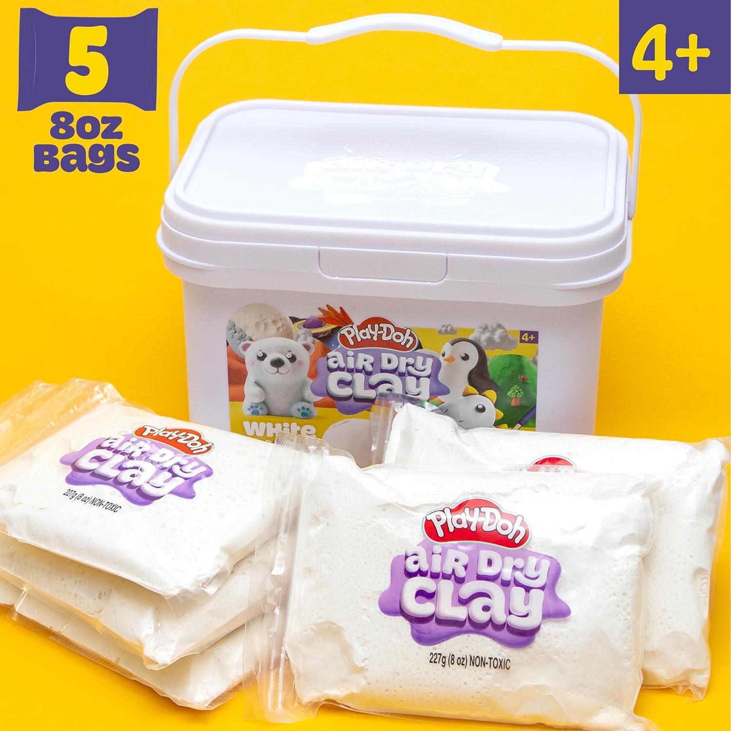 Cubeta de Arcilla Air-Dry Play-Doh 5 Blancas 1,13 kg