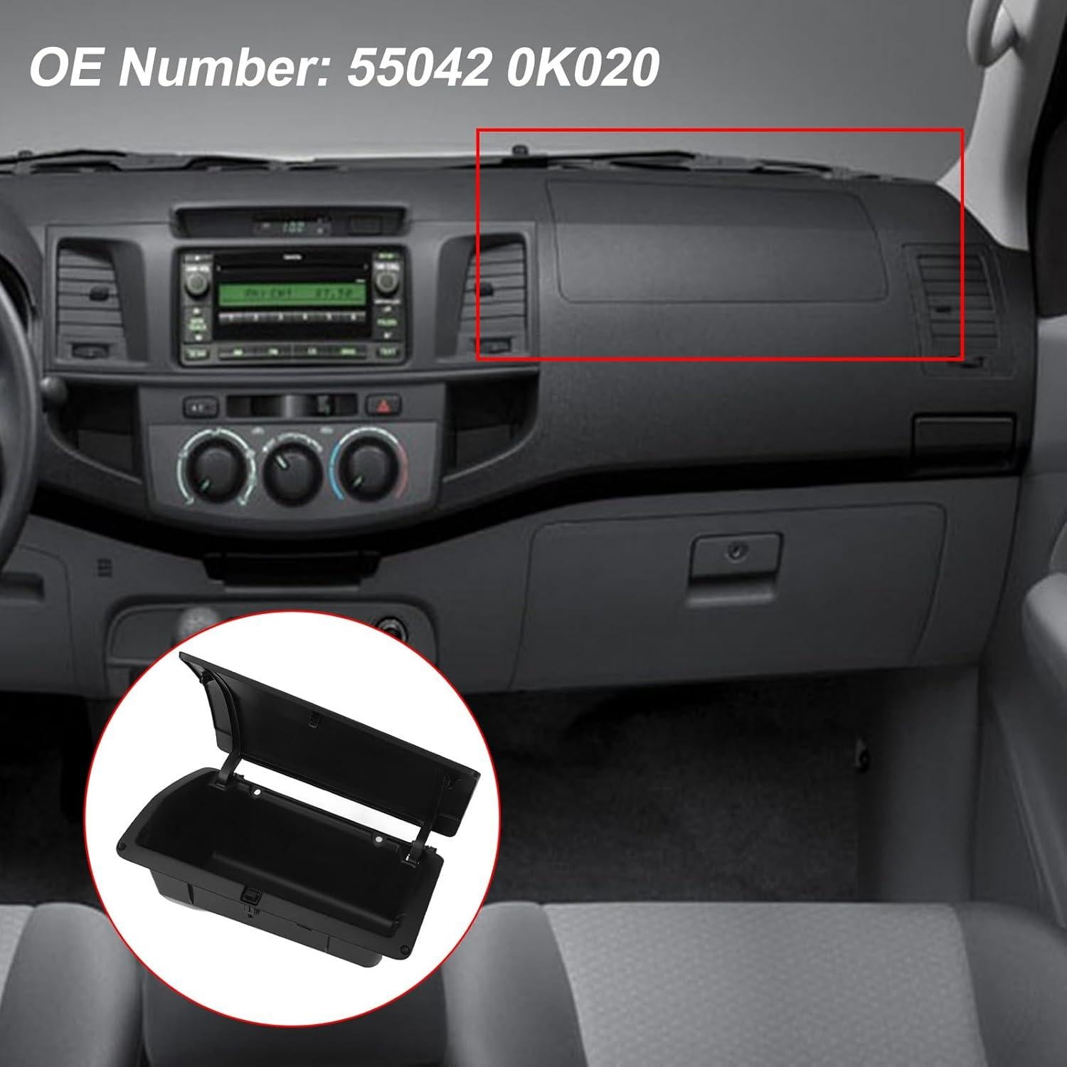 Caja de Almacenamiento Interior para Tablero Hilux Vigo 2004-2014